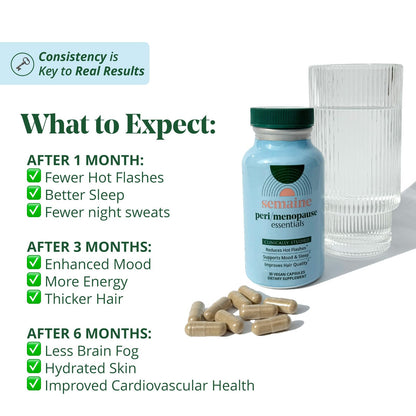 Advanced Menopause Relief Supplement for Women - Promotes Mood, Reduces Hot Flashes SemaineUS supplements