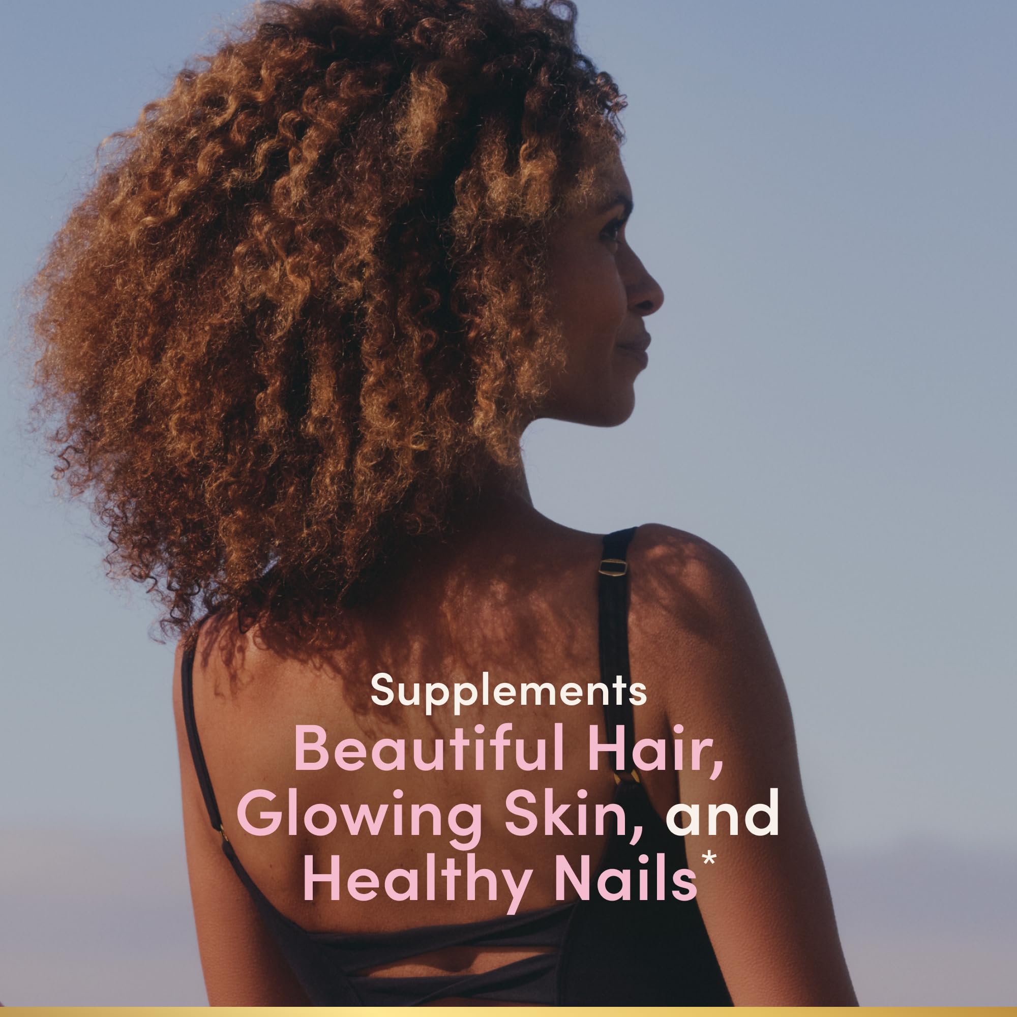 Nature's Bounty Optimal Solutions Hair, Skin & Nails with Biotin and Collagen, Citrus-Flavored Gummies Vitamin Supplement, 2500 mcg, 80 Ct, 40 Total Servings Nature's BountyAu supplements