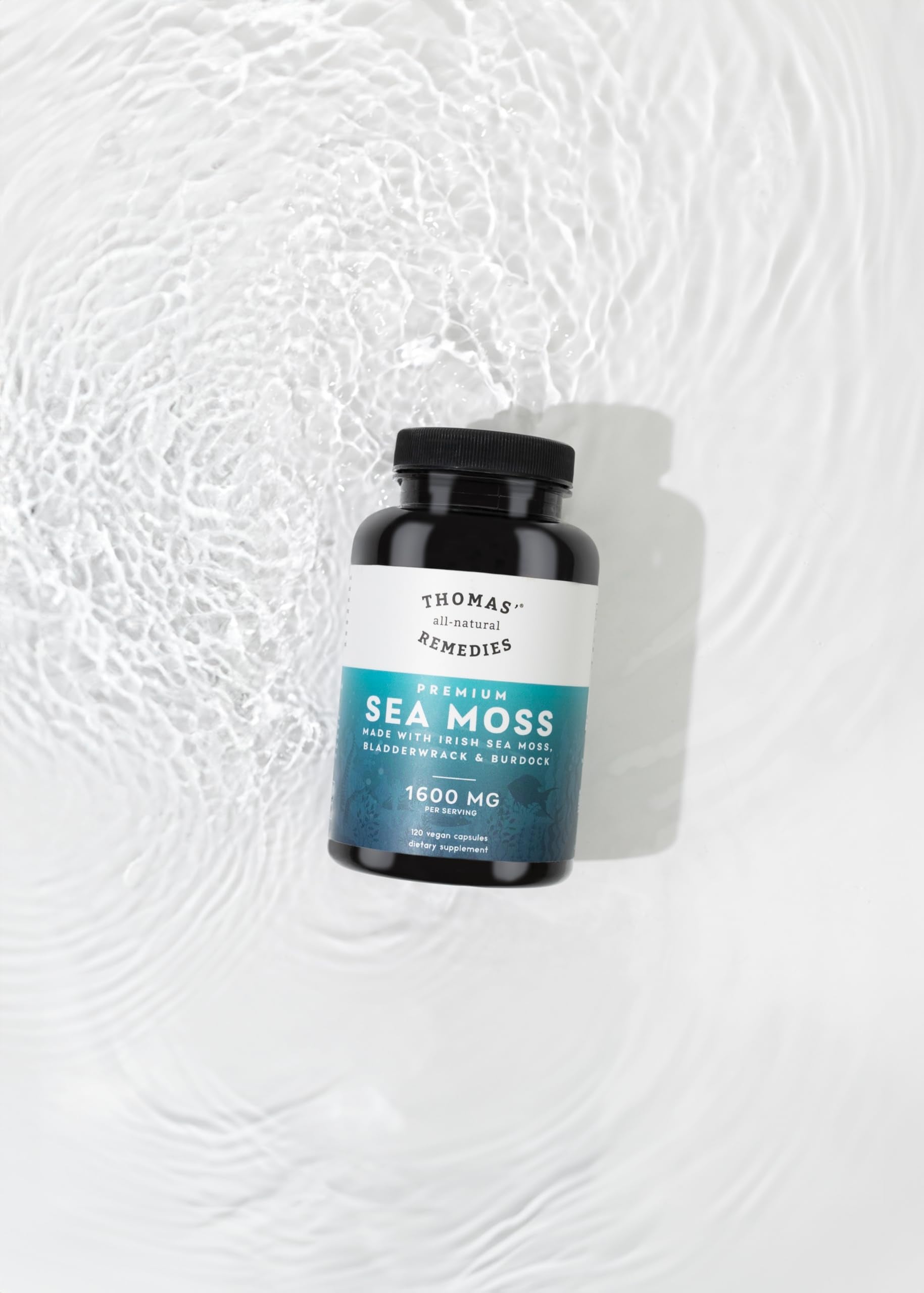 Thomas' all-natural Remedies Irish Sea Moss Capsules, Sea Moss with Bladderwrack & Burdock Root Organic for Gut Health, Digestion, Energy & Immune Support, 120 Seamoss Pills Thomas' all-natural RemediesAu supplements