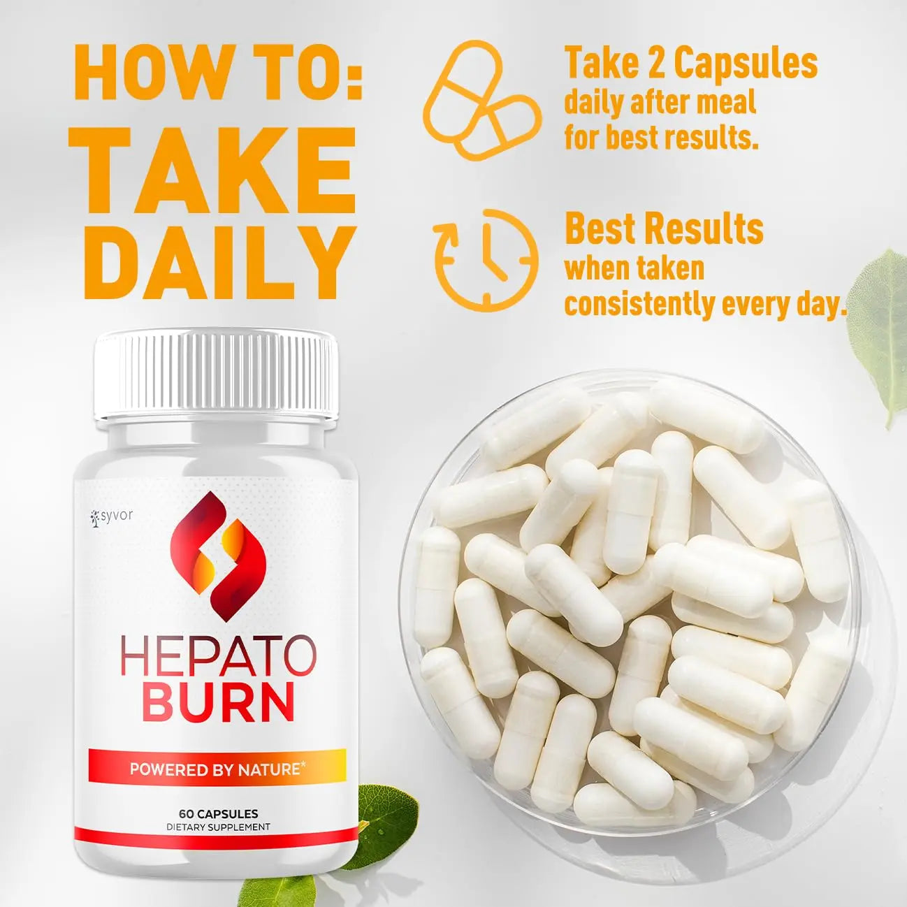 (2 Pack) Hepato Burn Capsules, Official Hepato Burn Pills with All Natural Premium Ingredients, Hepatoburn Energy and Fitness Vitamin Supplement, Hepatoburn Lifestyle Powered by Nature (120 Capsules) SyvorAu supplements