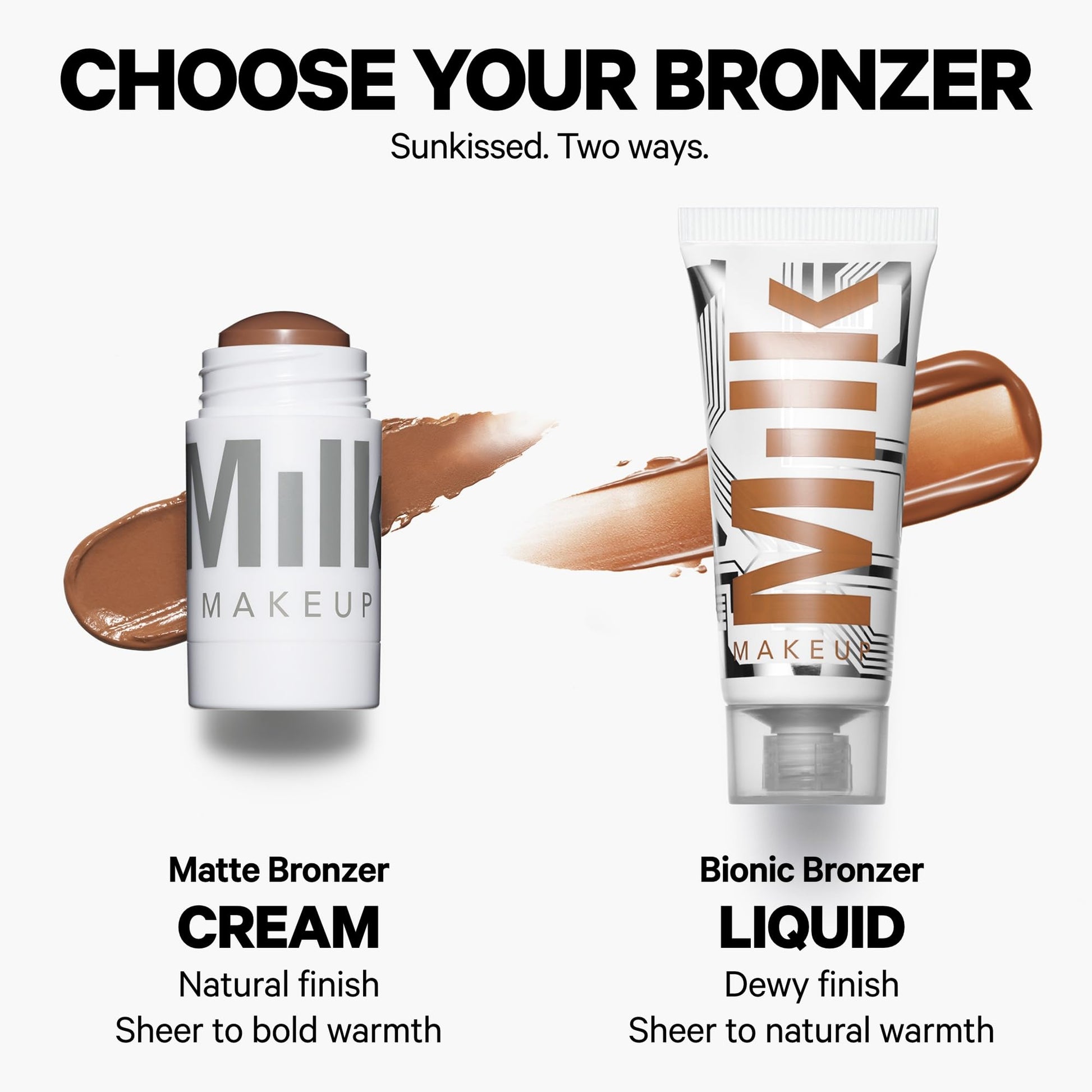 Milk Makeup Matte Bronzer – Buildable Cream Bronzer Stick with Mango Butter + Apricot Oil – Hydrating, Multi-Use Formula for a Sunkissed Glow – Baked, 0.19 oz Milk MakeupAu supplements
