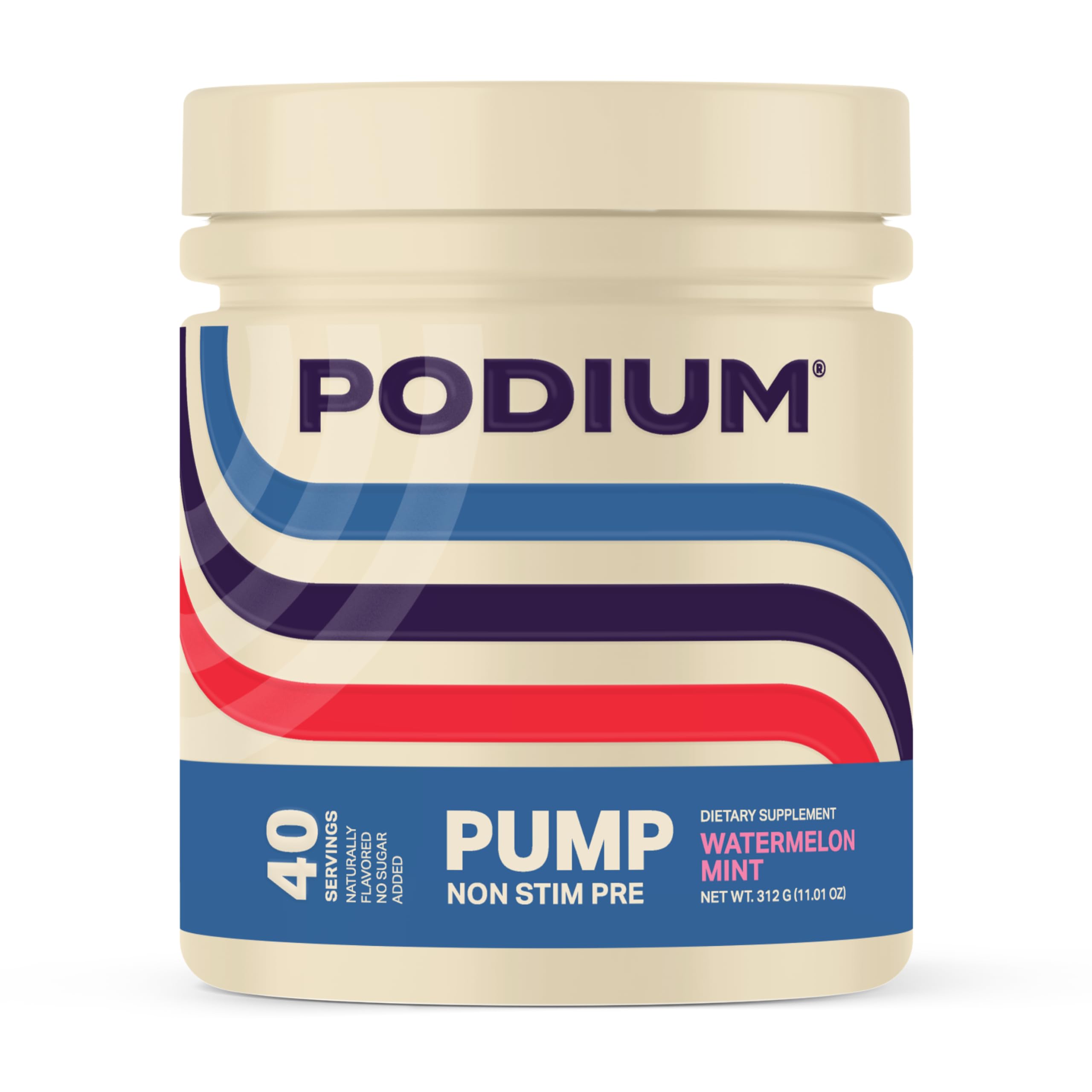 Podium Nutriton, Pump, Stimulant Free Pre-Workout, 40 Servings (Watermelon Mint) Podium NutritionAu supplements