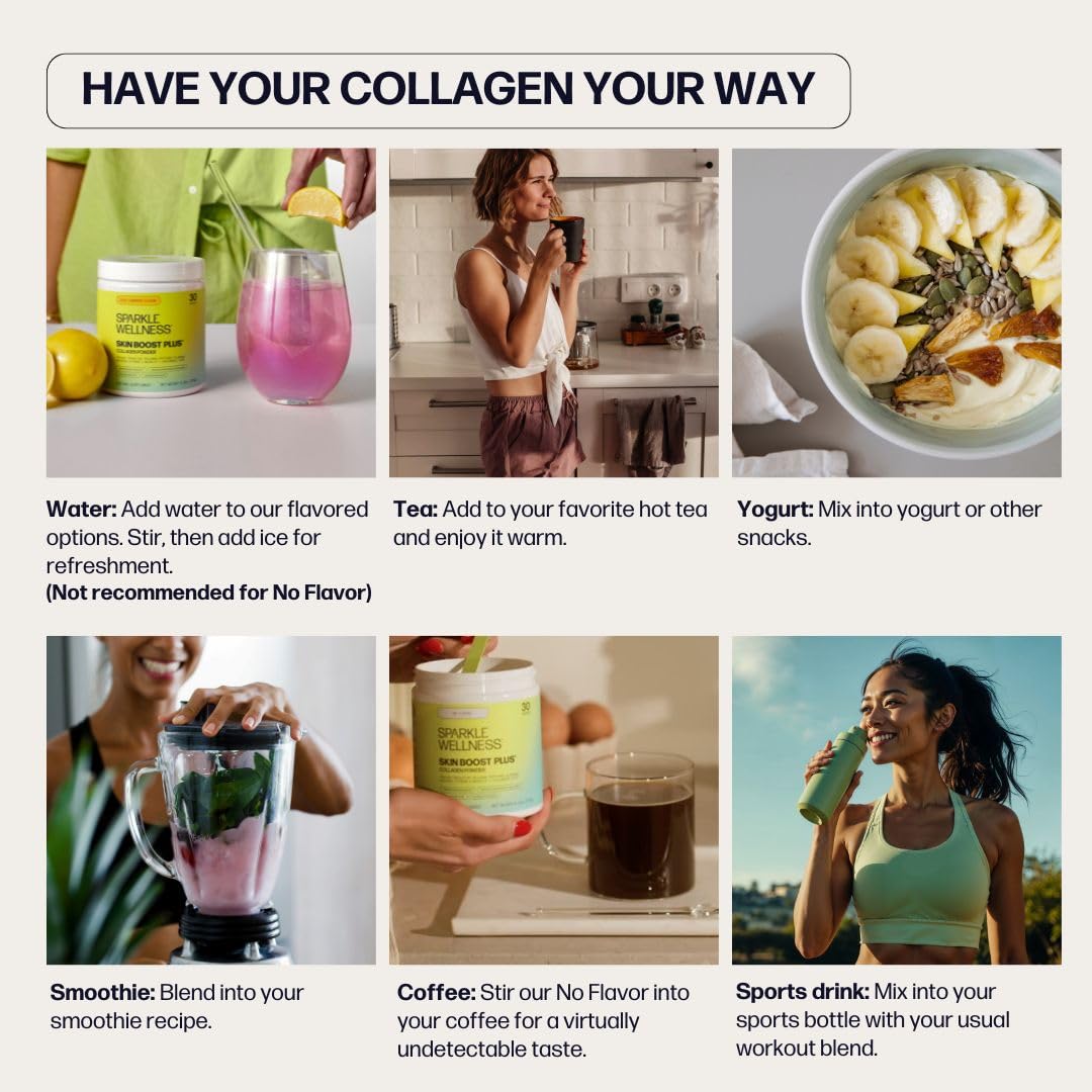 Sparkle Wellness VERISOL Bioactive Hydrolyzed Collagen Peptides | Collagen Powder Supplement with Vitamin C for Skin, Hair & Nail Health | Skin Boost (No Flavor) [30-Serves] Sparkle WellnessAu supplements