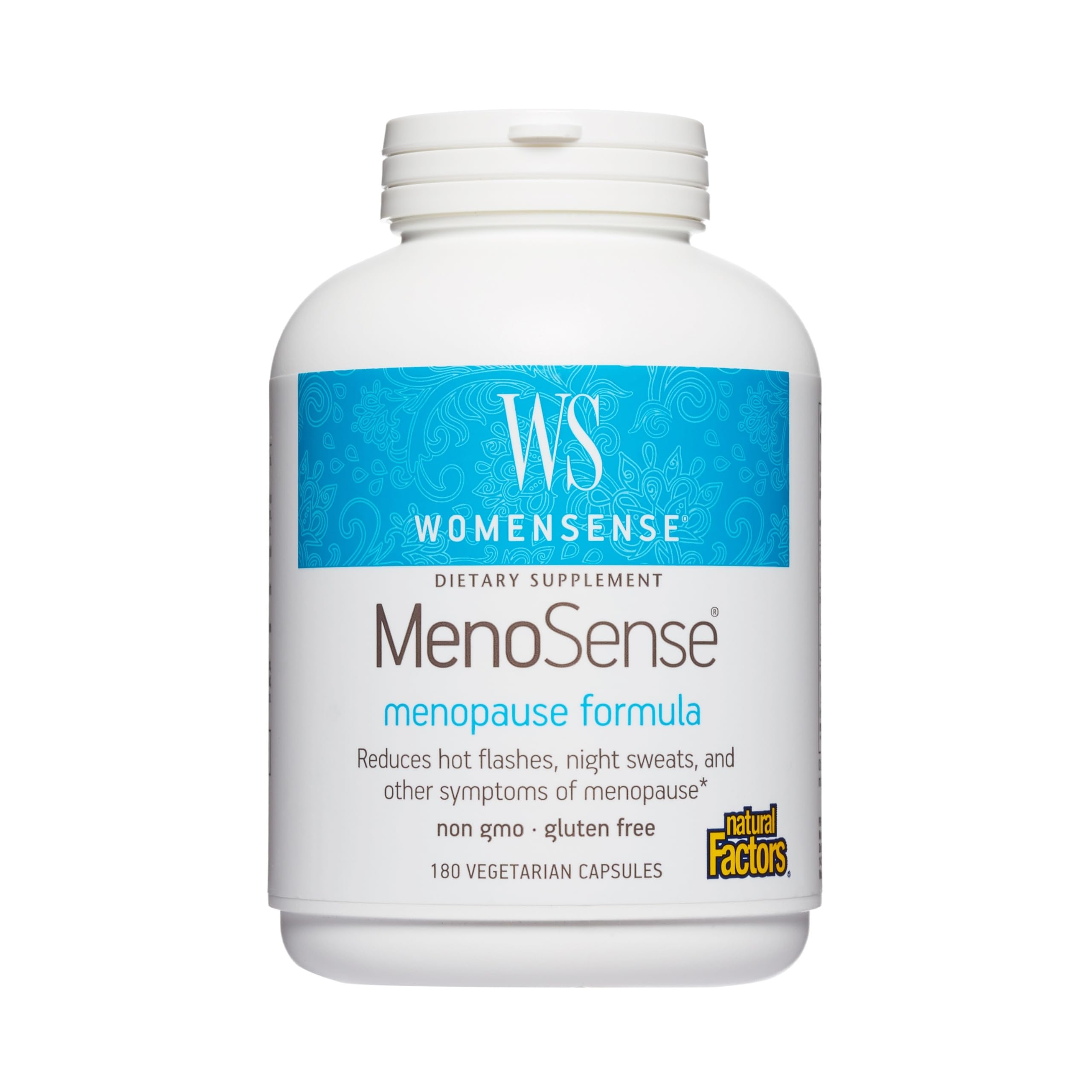 Natural Factors WomenSense MenoSense - Dietary Supplement with Black Cohosh, Chasteberry & Dong Quai - Menopause & Perimenopause Support Supplement - 180 Vegetarian Capsules (90 Servings) Natural FactorsAu supplements