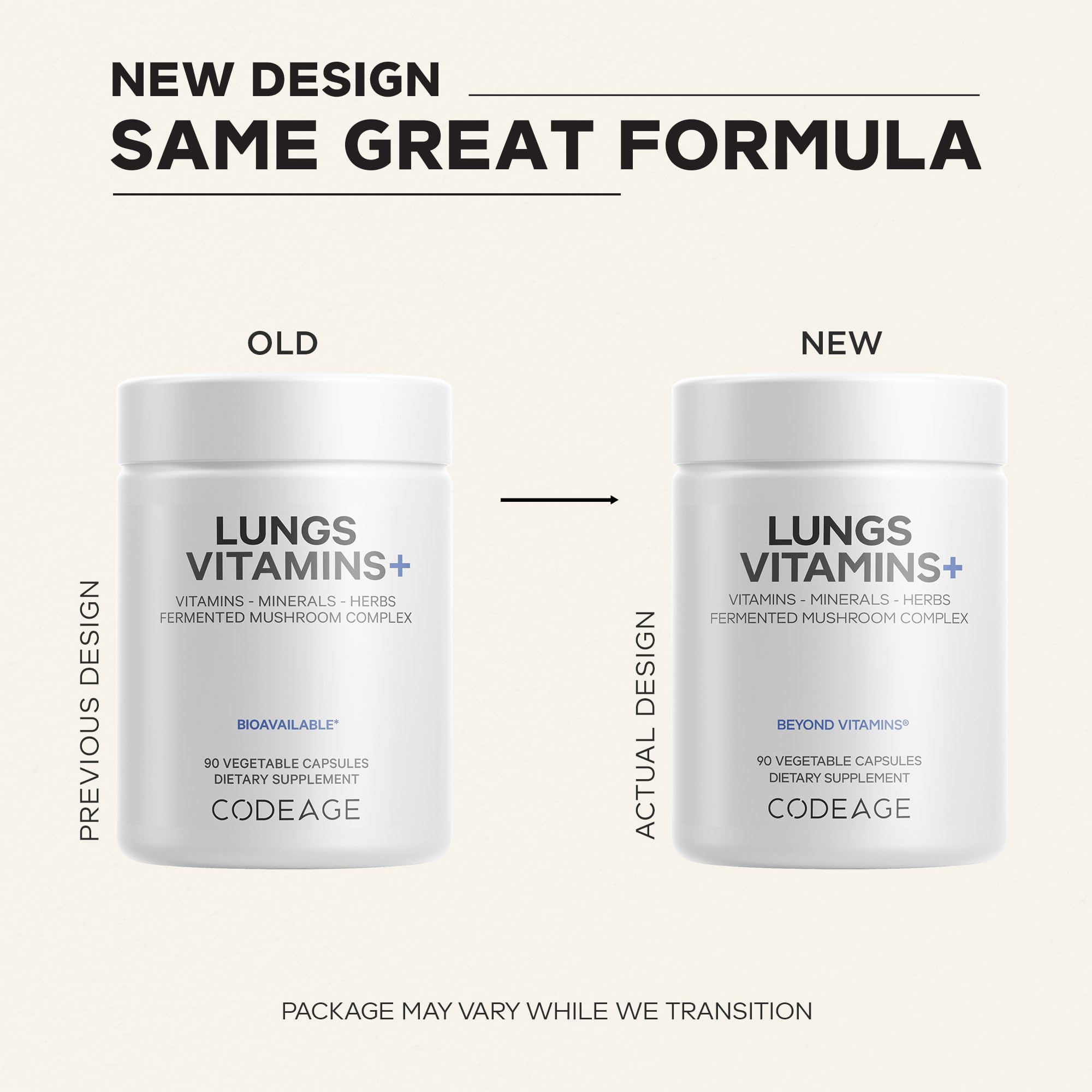 Codeage Lungs Vitamins, A, C, D, E, B6, Milk Thistle Lung Supplement, Zinc & Magnesium, Cordyceps, Reishi, Chaga, Poria, Tylophora, Ginger, Peppermint Leaf Organic Herb Cleanse - Non-GMO - 90 Capsules CodeageAu supplements