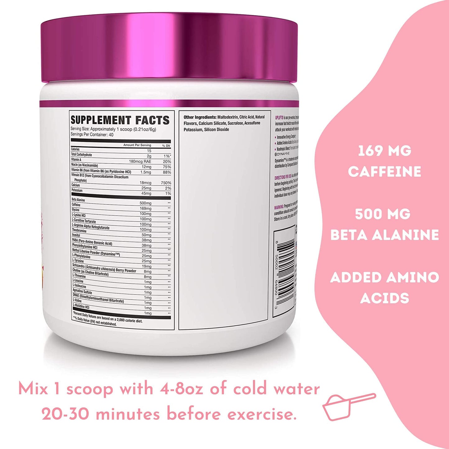 NLA for Her Pre/Post Workout Stack (Includes Her Whey Chocolate Éclair and Uplift Pre NLA for HerUS supplements