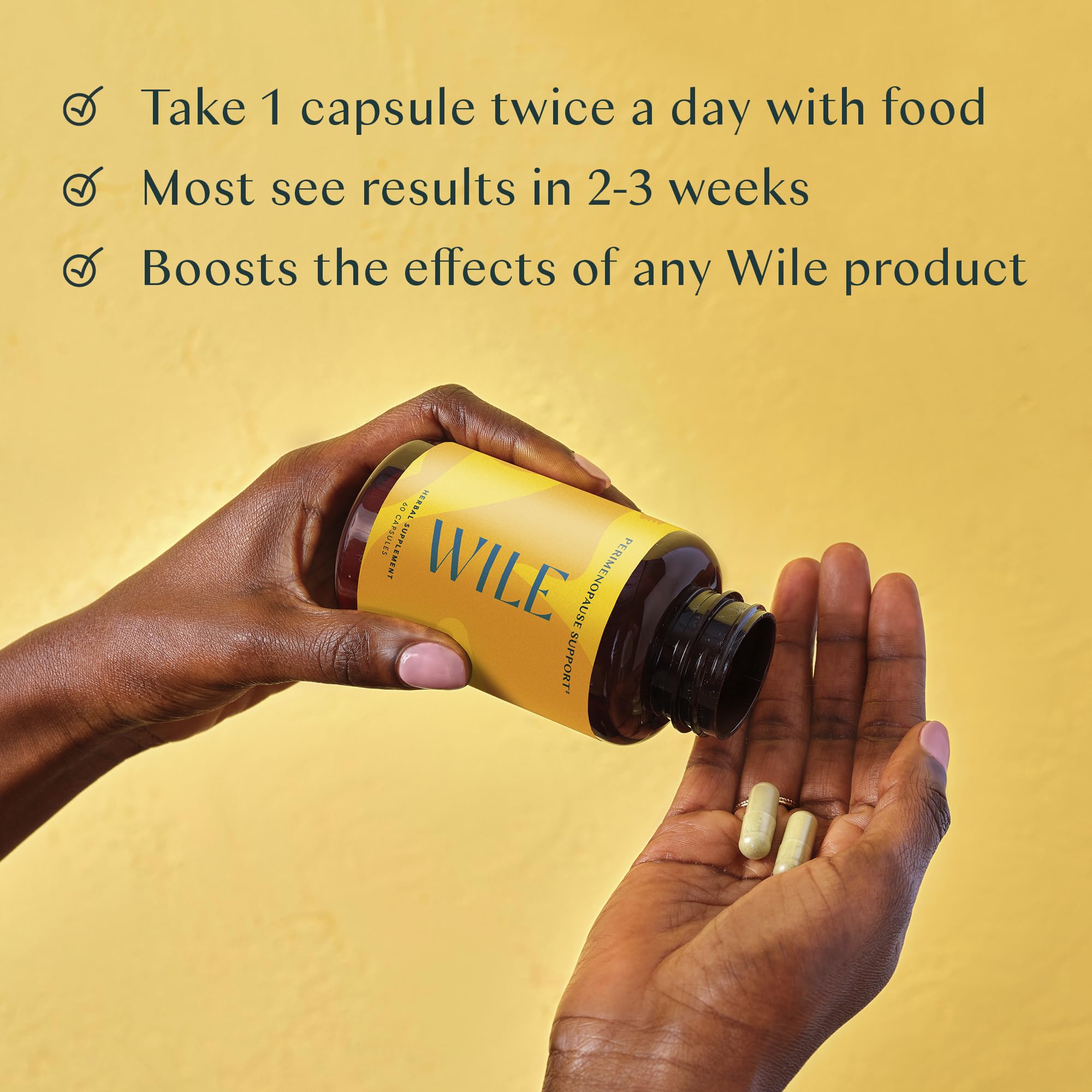 Wile Perimenopause Supplement for Women with Ashwagandha, Kudzu Root, Hops Extract WILEAu supplements