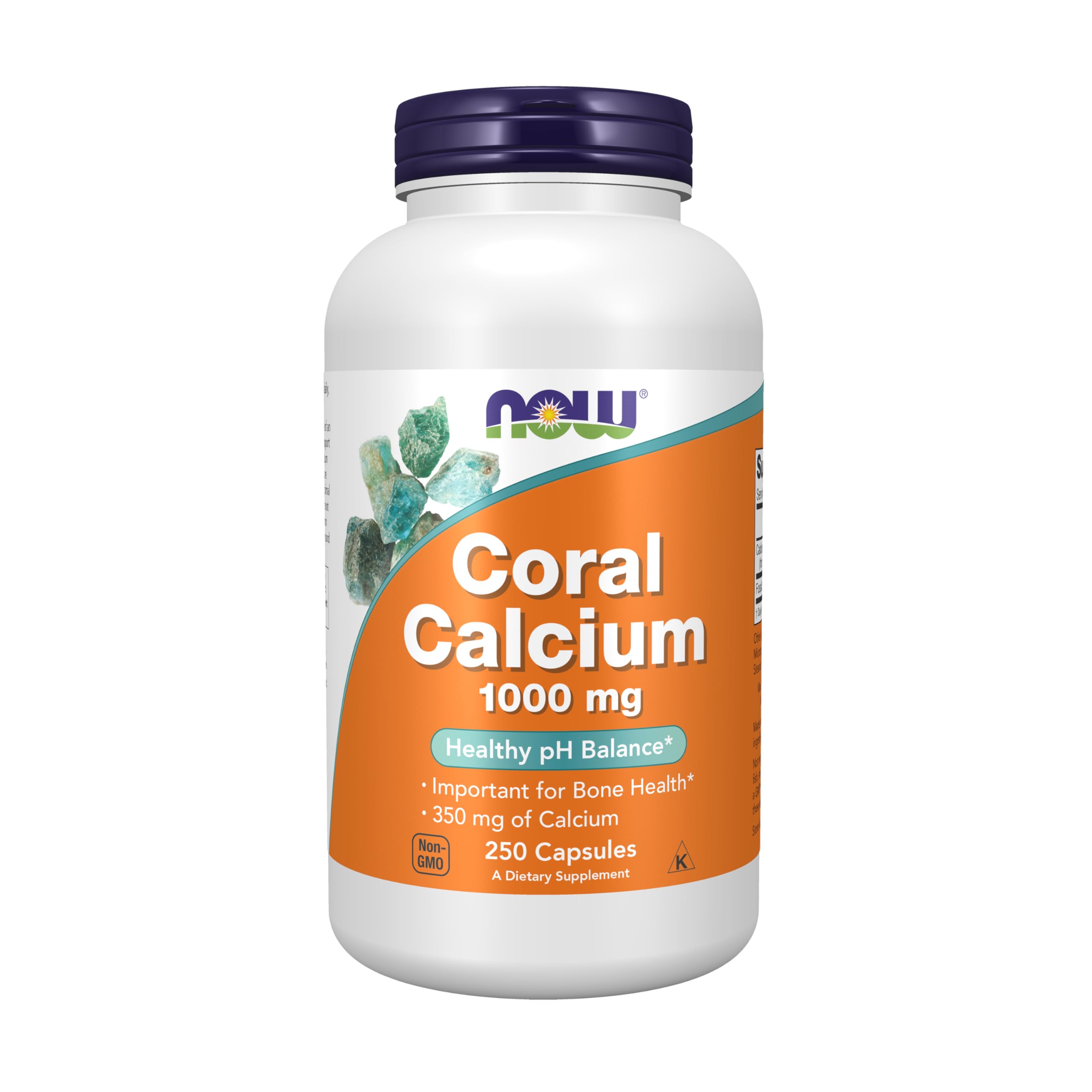 NOW Foods Supplements, Coral Calcium 1,000 mg, Bone Health*, Healthy pH Balance*, 250 Veg Capsules NOW FoodsAu supplements