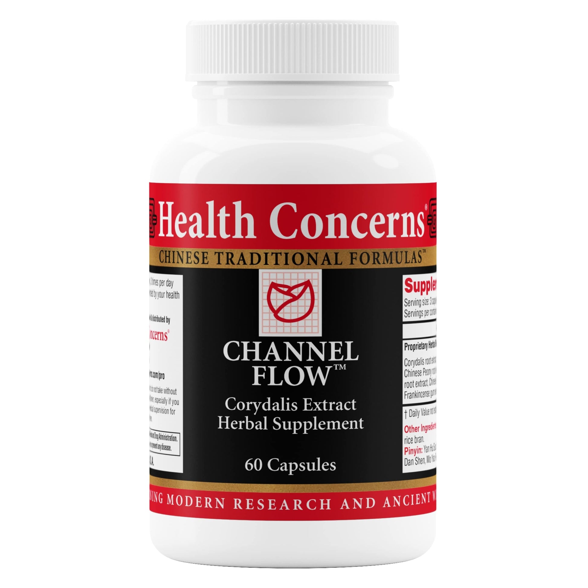Health Concerns Channel Flow – Muscle Relaxation & Pain Support Supplement for Men & Women – Corydalis Root Extract – Chinese Herbal Formula for Headaches, Joint & Menstrual Discomfort – 60 Capsules Health ConcernsAu supplements