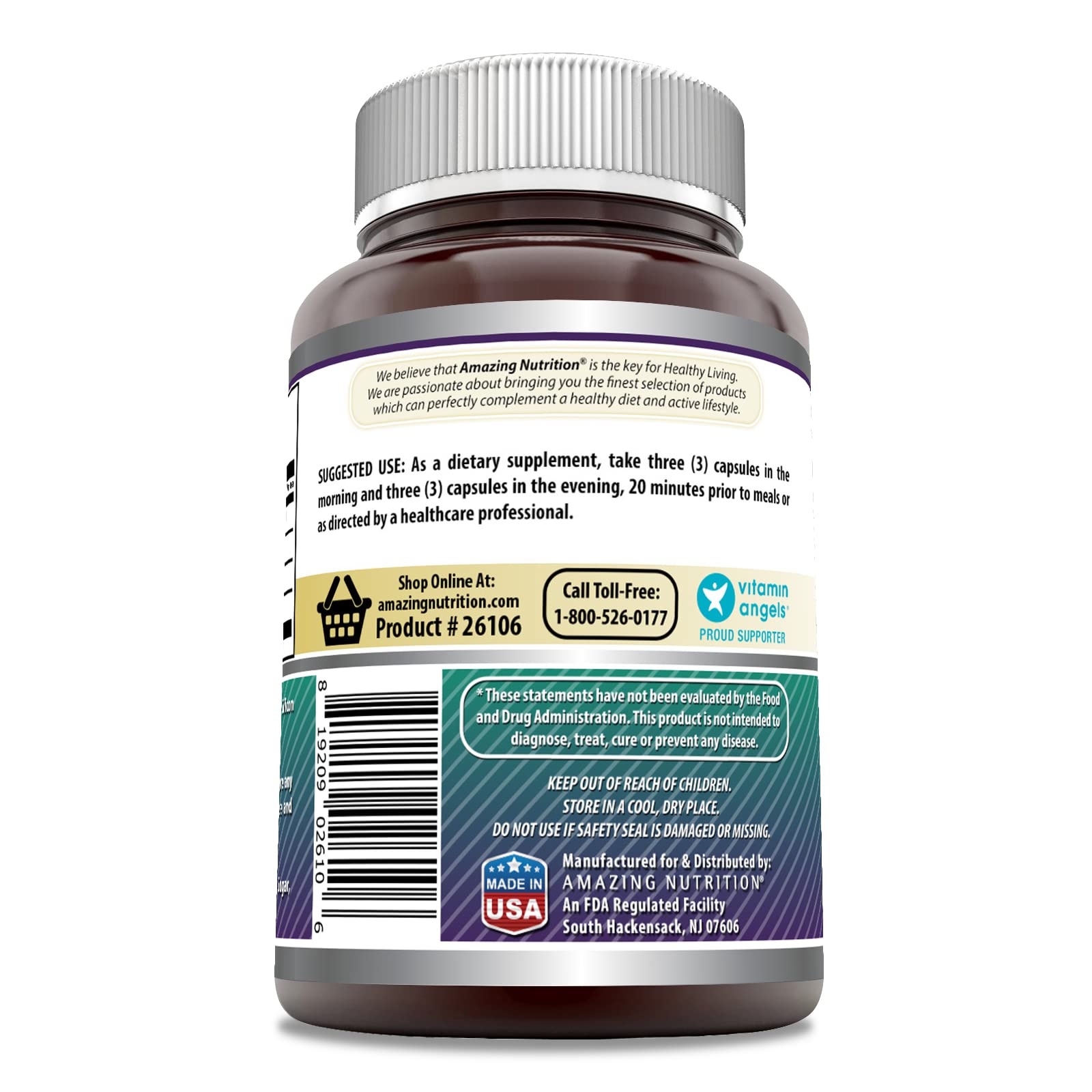 Amazing Formulas Advanced Collagen Supplement | Collagen Type I, II & III with Vitamin C & Hyaluronic | 1600 Mg Per Serving | 90 Capsules | Non-GMO | Gluten-Free | Made in USA Amazing NutritionAu supplements