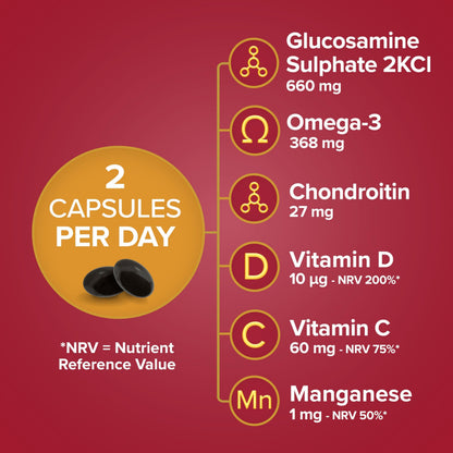 Seven Seas JointCare Active, With Glucosamine, Omega-3, Chondroitin, Vitamins C and D Seven SeasUS supplements