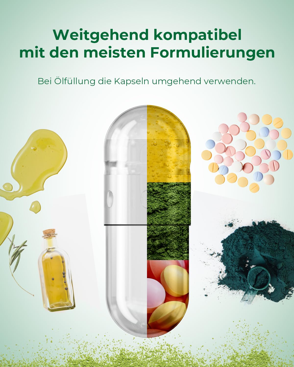 HPMC Empty Capsules Size 2-200 Clear Count Pill Capsules Empty - Plant-Based Cellulose | Vegetarian, Halal, Non-GMO | for DIY Supplement & Herbal Filling MéipaLienAu supplements
