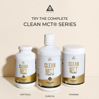 LevelUp Clean MCT Oil - 100% Caprylic C8 for Energy, Focus, Weight Management LevelUpUS supplements