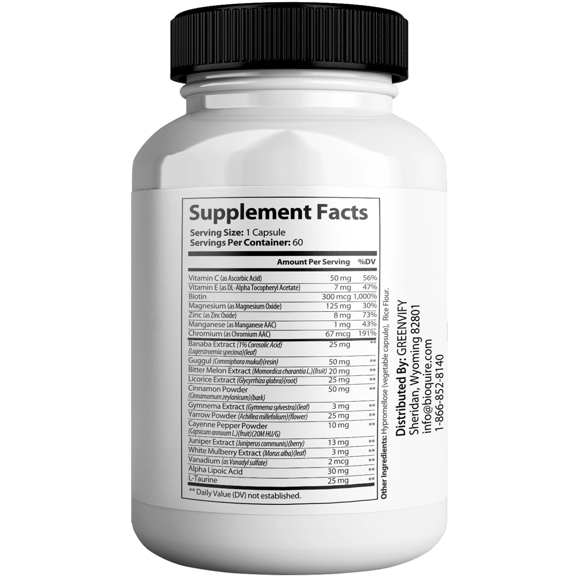 GREENVIFY Gluco Proven Max – Daily Wellness Support Supplement with Vitamins, Minerals, and Herbs – Chromium, Magnesium, Banaba, Bitter Melon, and Zinc – Non-GMO, Gluten-Free – 60 Capsules GREENVIFYAu supplements