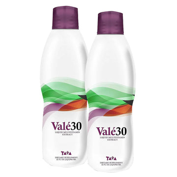 TAVA Valé30 - Liquid Multivitamin - 30-Day Supplement with Vitamin A and B Complex for Men, Women, and Family, Daily Boost Drink - 2 Bottles TAVAAu supplements