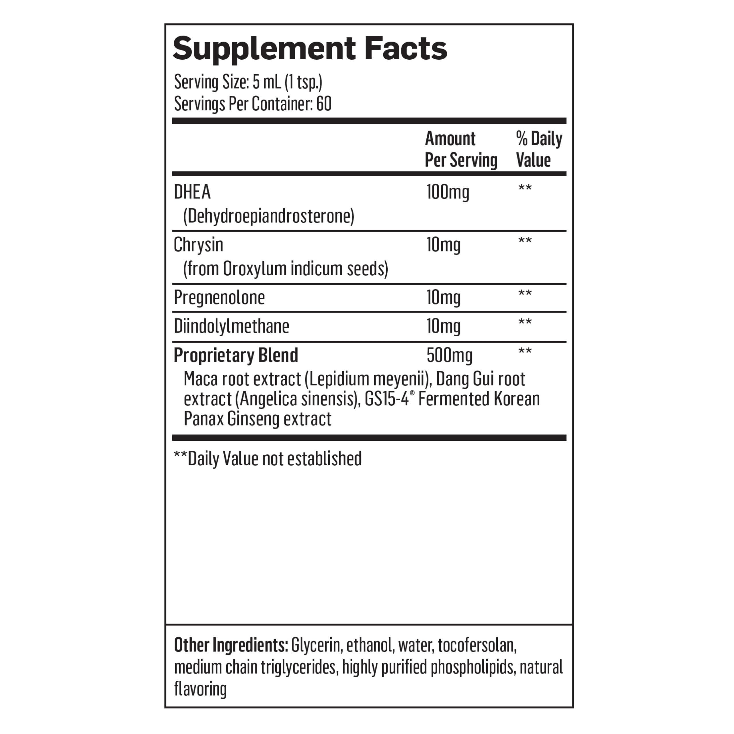 Quicksilver Scientific Nanoformulated Liquid DHEA+ Female Tonic - Micronized DHEA, Pregnenolone, DIM, Chrysin + Herbal Extracts for Woman - Menopause + Perimenopause Support (10.14oz / 300ml) Quicksilver ScientificUS supplements