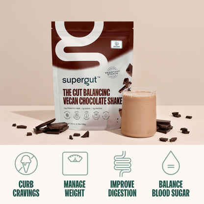 Supergut Prebiotic Shakes | Meal Replacement | Gut Health | Appetite Suppressant | High Protein and Fiber SupergutUS supplements