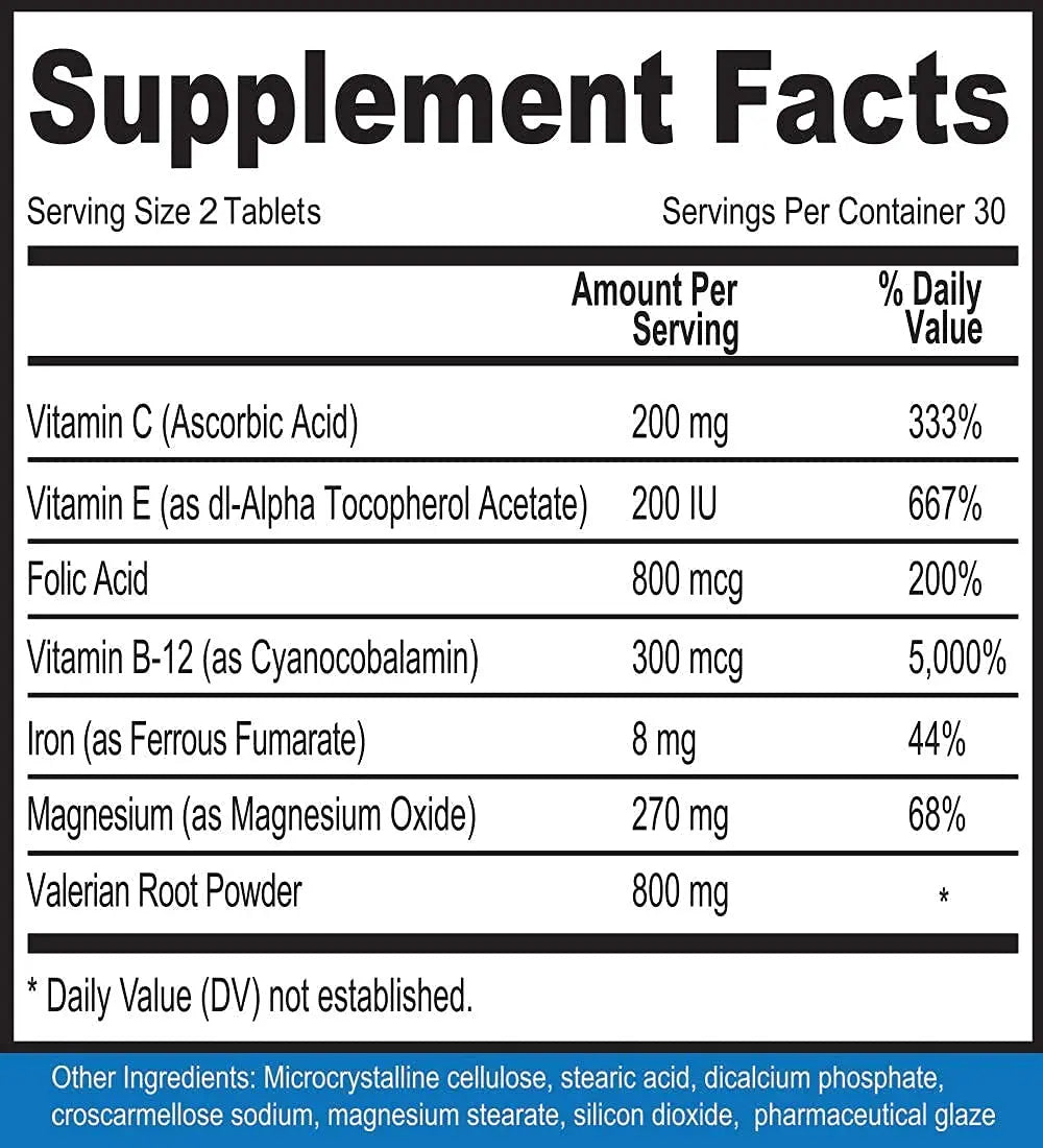 Calm Legs Natural for Natural Itching, Crawling, Tingling and Agitated Leg with Iron, Magnesium, and Valerian Root (60 Tablets)… Calm LegsAu supplements