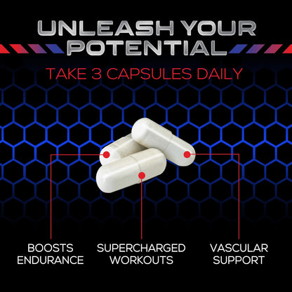Extra Strength Nitric Oxide Supplement L Arginine 3X Strength - Citrulline Malate, AAKG Nature's NutritionUS supplements