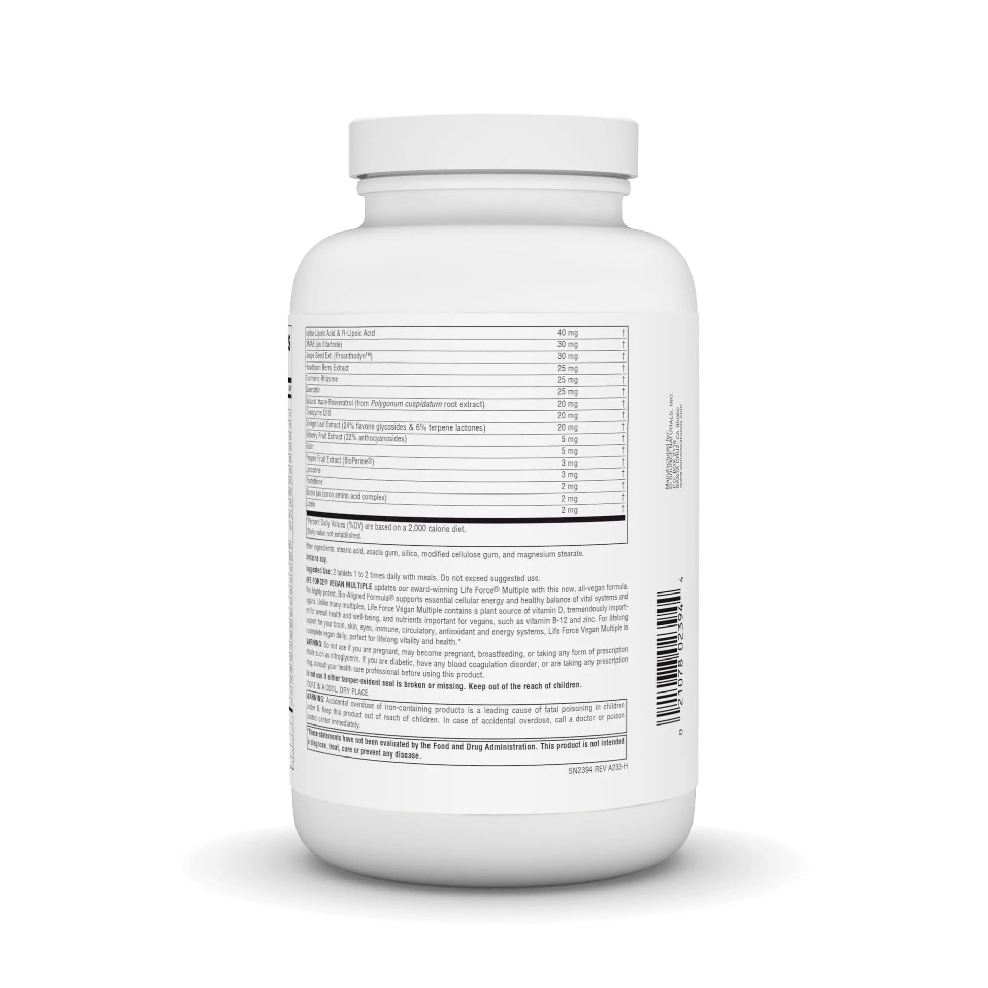 Source Naturals Vegan True Vegan Force Multiple, Advanced Energy Formula for Vegans* - 180 Tablets Source NaturalsAu supplements