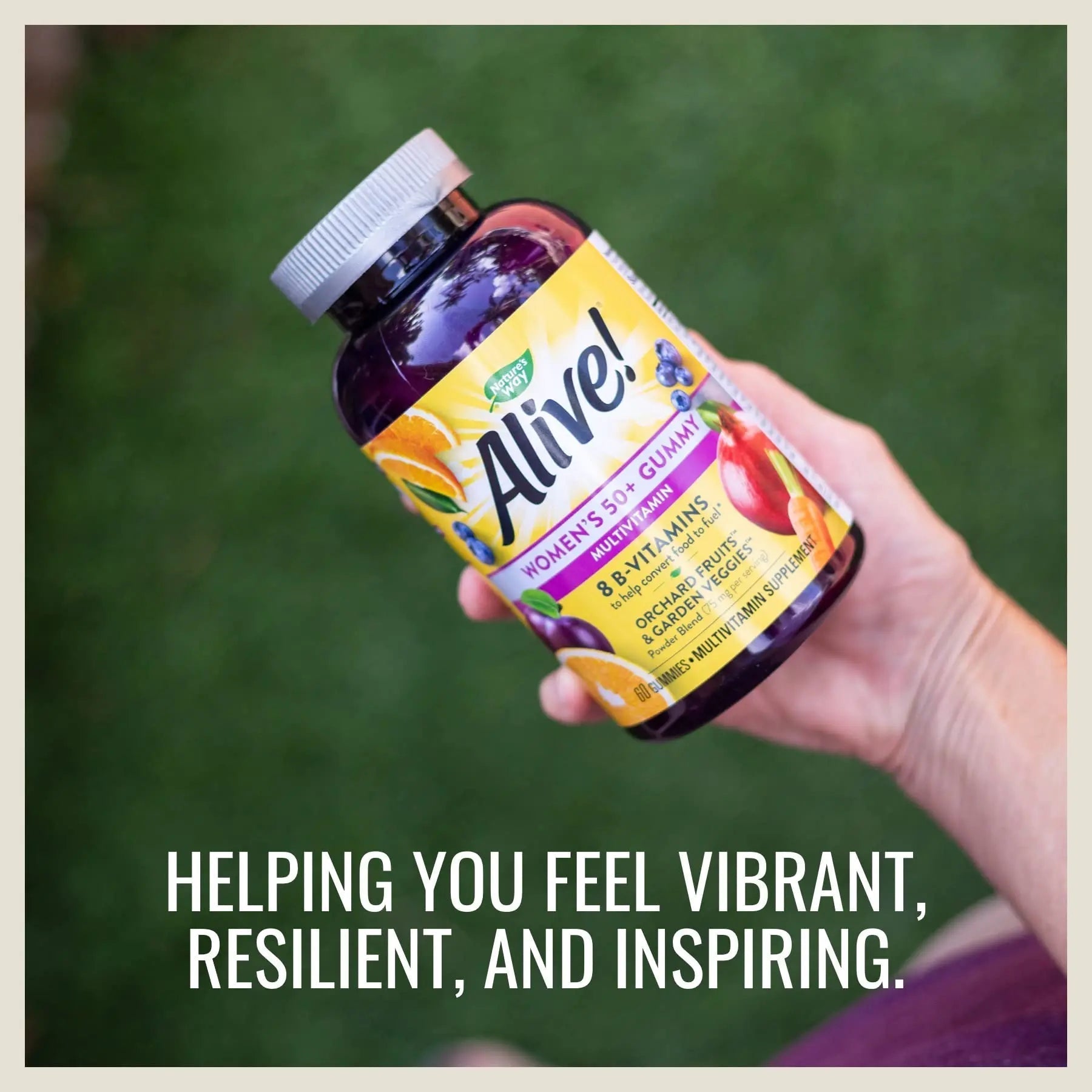 Nature's Way Alive! Women’s and Men’s 50+ Gummy Multivitamins, B-Vitamins, Delicious Flavors Nature's WayAu supplements