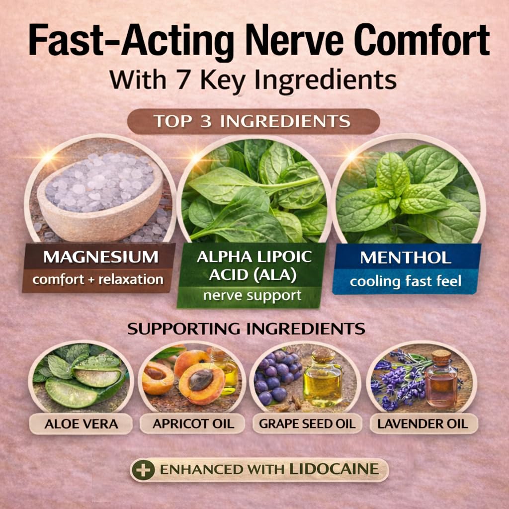 Mama Lotion – Neuropathy Nerve Relief Cream with Magnesium Chloride - Maximum Strength Comfort for Feet, Hands, Legs, Toes - Fast-Absorbing and Non-Greasy Formula for Food and Leg Comfort - 8 Oz TruCalm MamaAu supplements