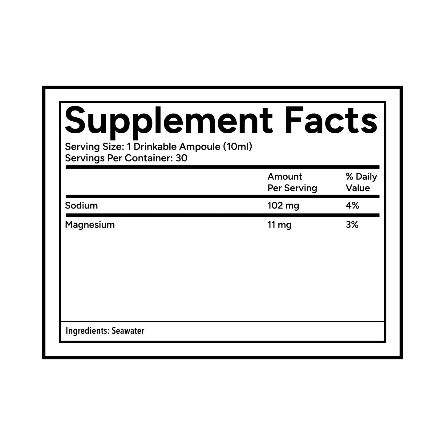 Quicksilver Scientific Original Quinton Hypertonic Solution - Sea Water Hydration - Liquid Minerals with Electrolytes for Muscle Recovery, Stamina+Mineral Replenishment (30 Single Serving Glass Vials) Quicksilver ScientificUS supplements