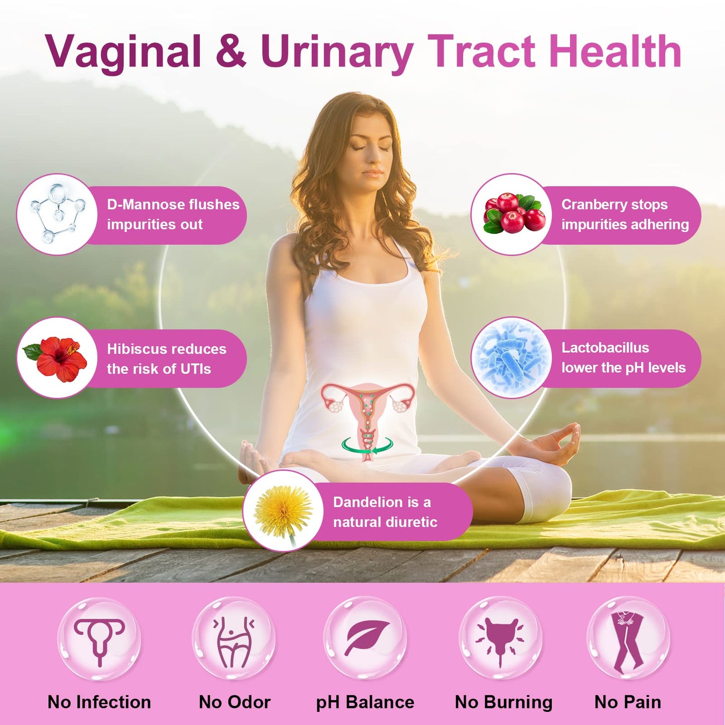 Probiotics for Women Digestive Health, 100 Billion CFUs Probiotic with Digestive Enzymes NATURE TARGETUS supplements