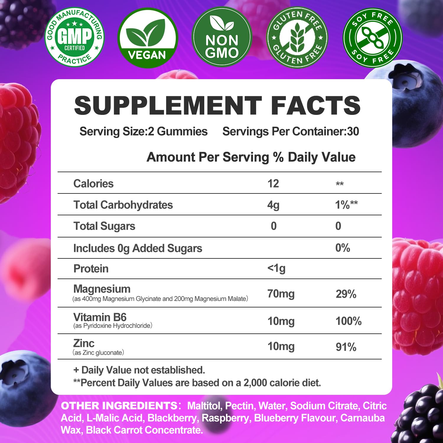Magnesium Glycinate Gummies 400mg, Sugar Free Mаgnеsium Gummiеs for Adults with Magnesium Malate, Zinc, and Vitamin B6 for Sleep, Body Support and Relaxation, Non GMO, 60 Count-Multi-Flavor ArtDietistXAu supplements