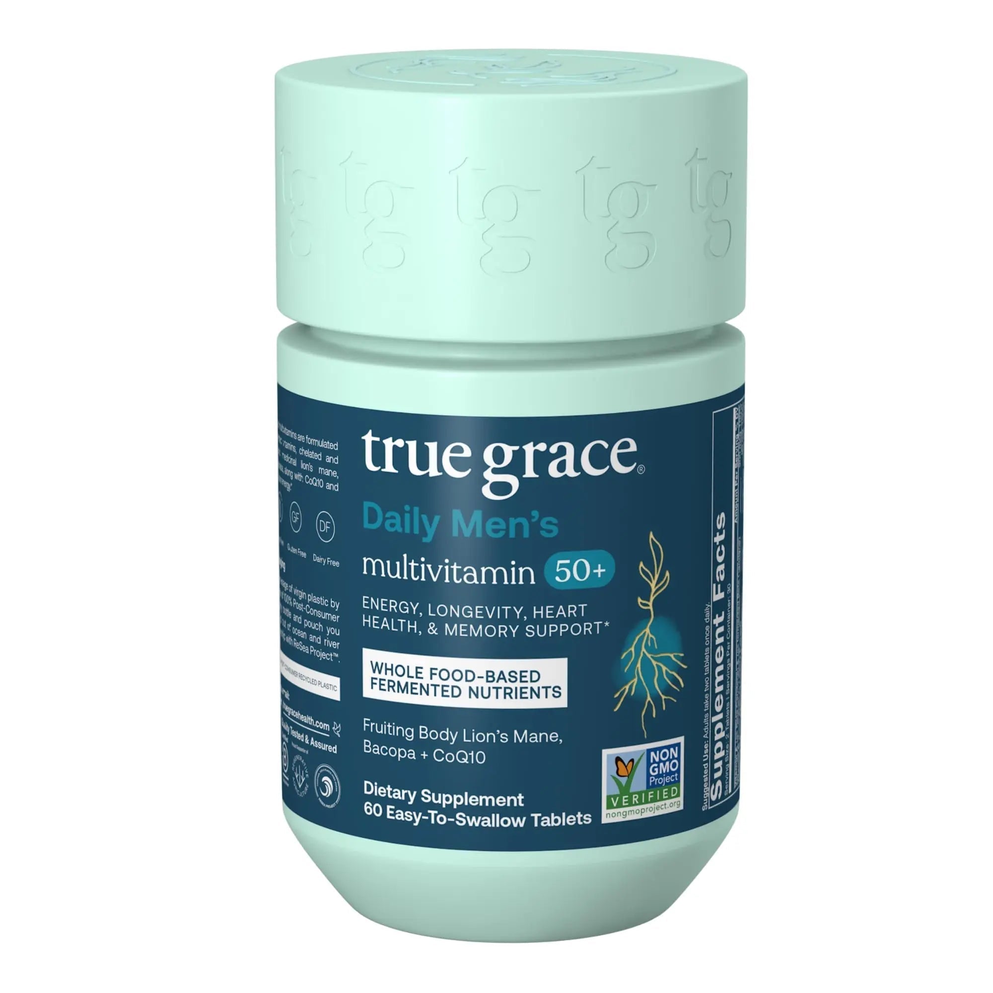 True Grace Daily Men’s Multivitamin 50+ - 60 Easy-to-Swallow Tablets - Immune, Energy, Longevity & Memory Support True GraceAu supplements