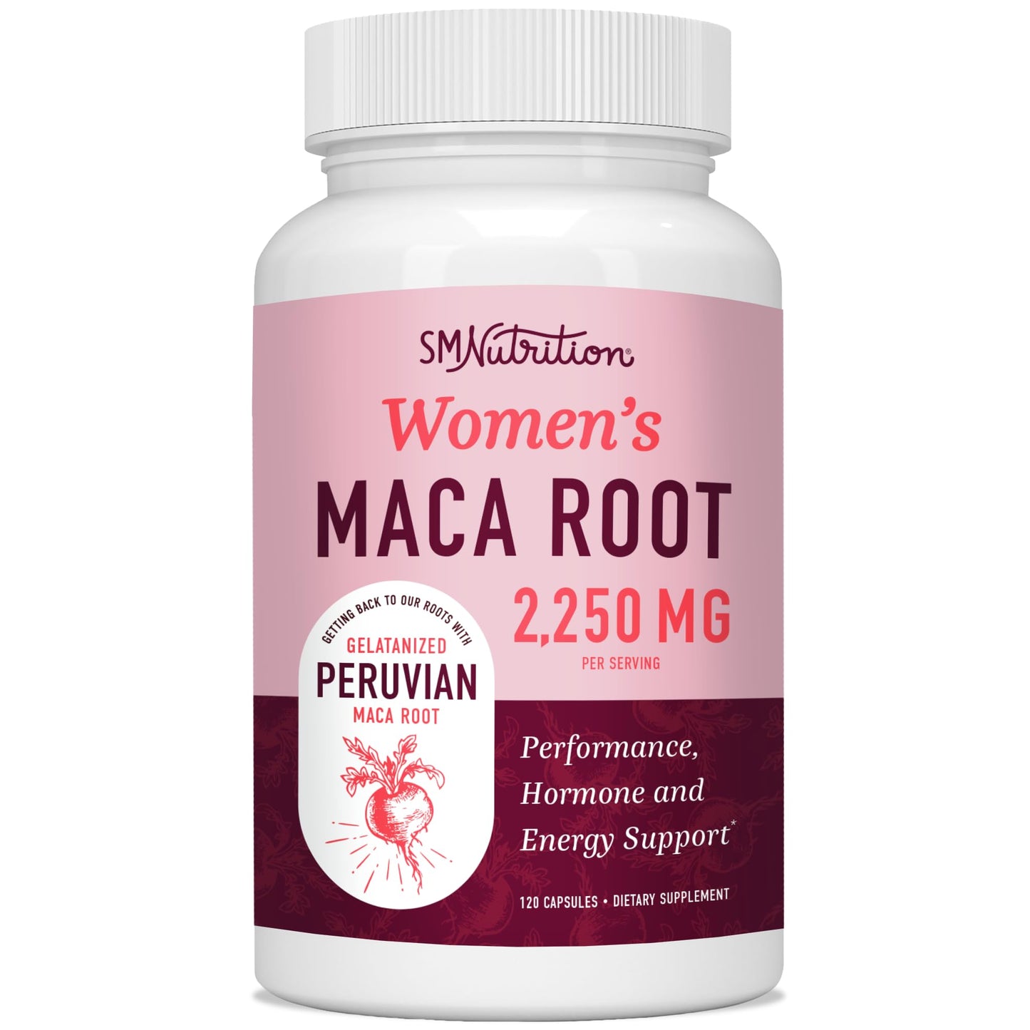 Organic Maca Root Capsules for Women | 2250MG Extra Strength | Red, Black & Yellow SMNutritionUS supplements