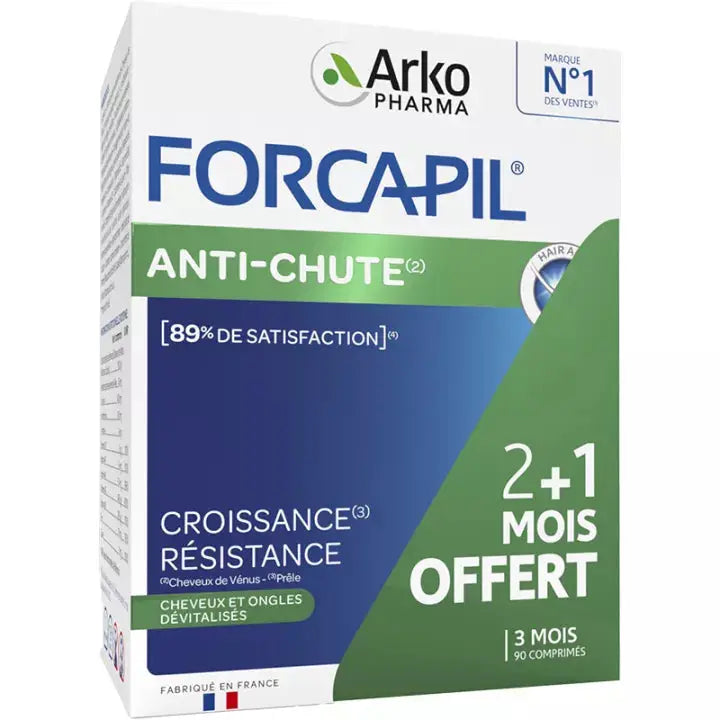 Arkopharma Forcapil Anti-Hair Loss Devitalized Hair and Nails 90 tablets Arkopharmanz supplements