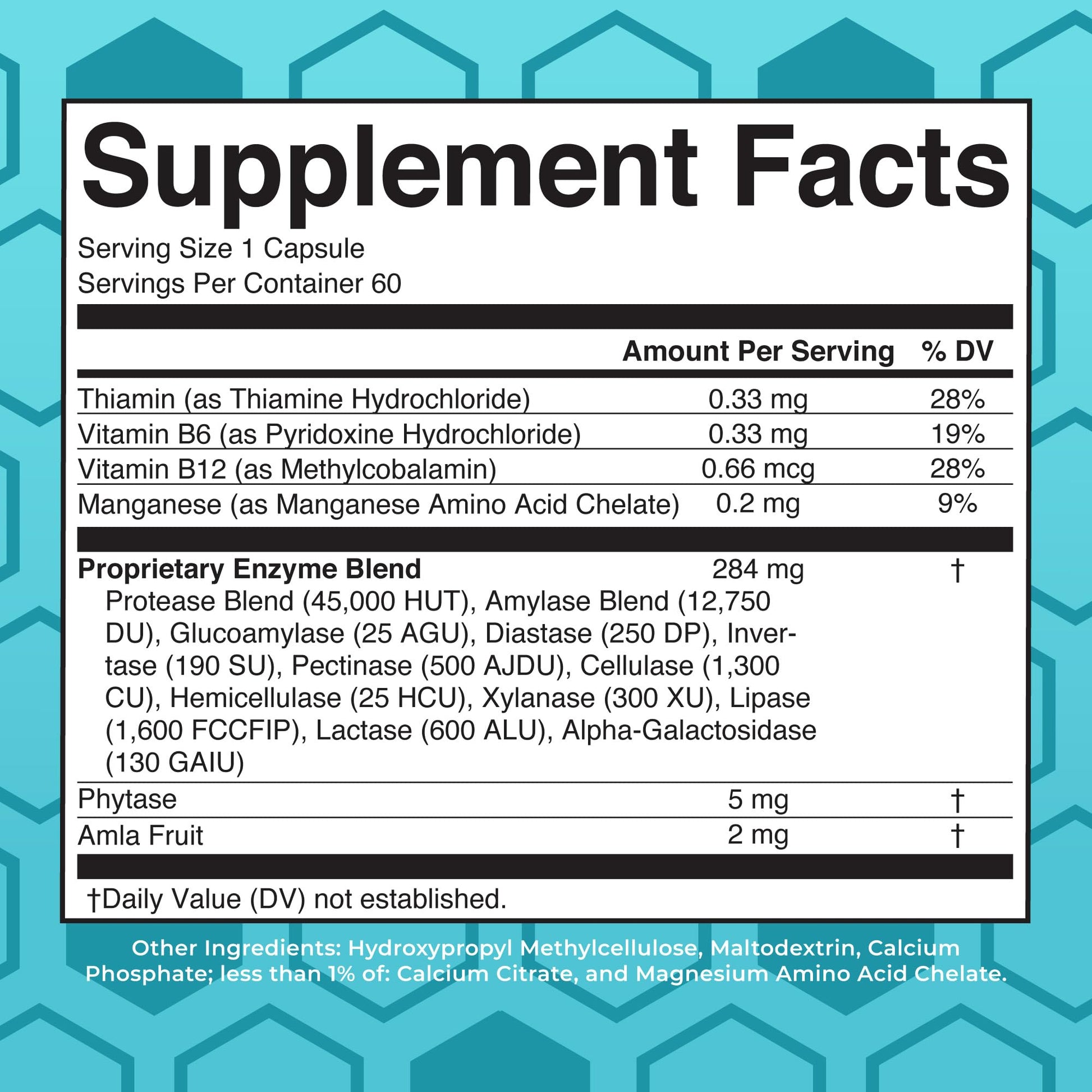 MaryRuth Organics Digestive Enzymes | Up to 2 Month Supply | Vegan Digestive Health Aid and Gut Health Enzyme Complex | Over 12 Enzymes | Vitamins B6 & B12 MARYRUTH'SUS supplements