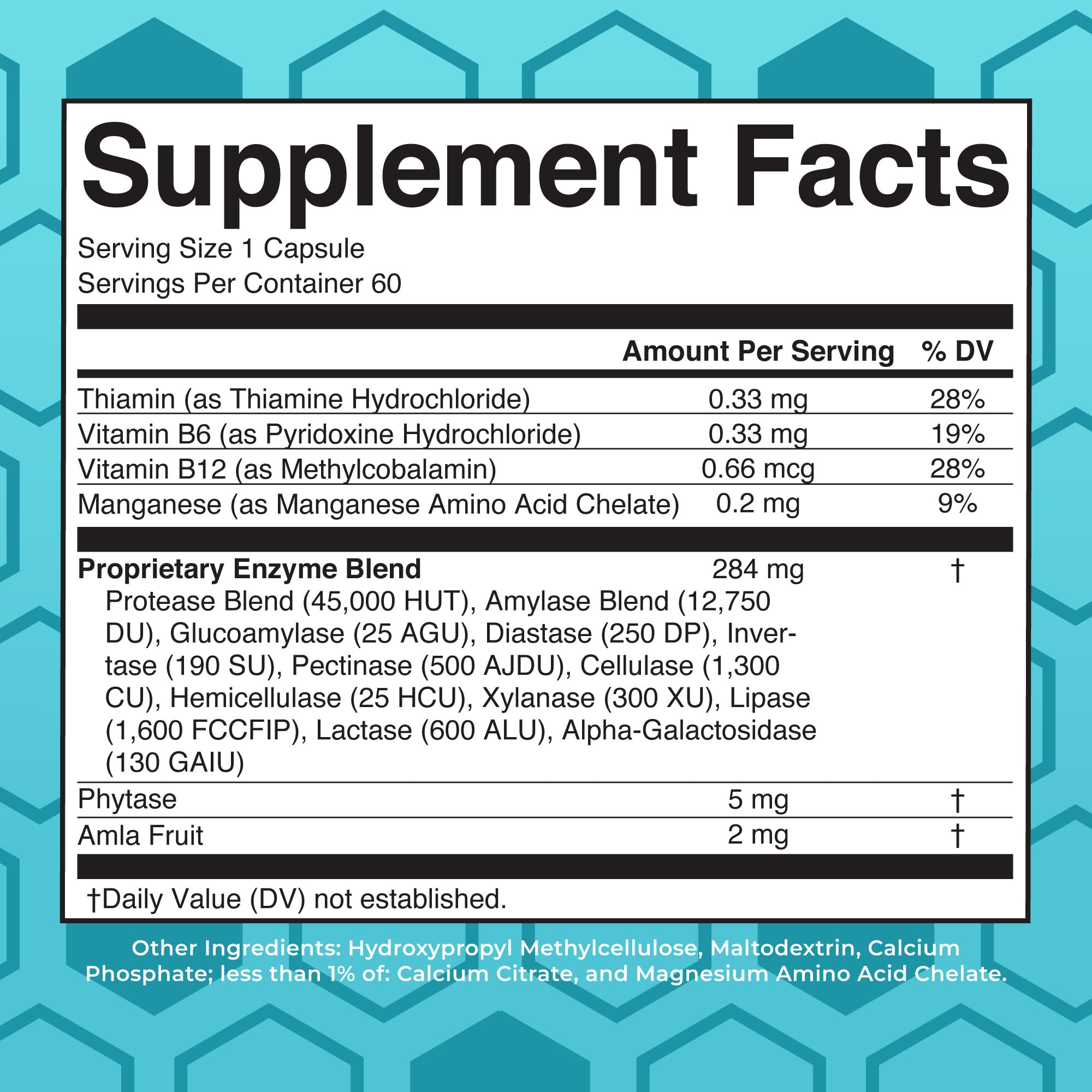 MaryRuth Organics Digestive Enzymes | Up to 2 Month Supply | Vegan Digestive Health Aid and Gut Health Enzyme Complex | Over 12 Enzymes | Vitamins B6 & B12 MARYRUTH'SUS supplements