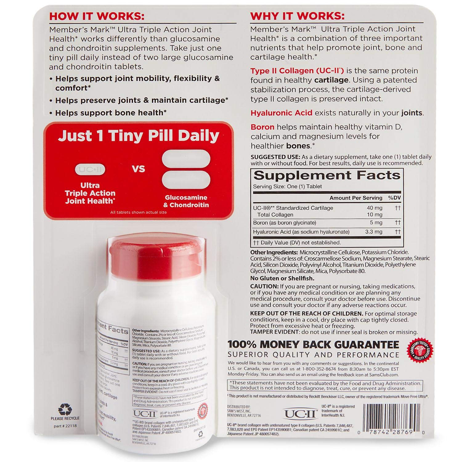 Member's Mark™ Ultra Triple Action Joint Health MEMBER´S MARKAu supplements
