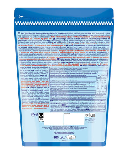 Hubba Bubba Blue Raspberry Clear Whey Isolate, Protein Powder Drink, 405g Pouch Hubba BubbaUS supplements
