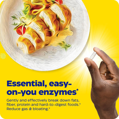 Enzymedica Digest Basic, Digestive Enzymes for Sensitive Stomachs, Offers Fast-Acting EnzymedicaUS supplements