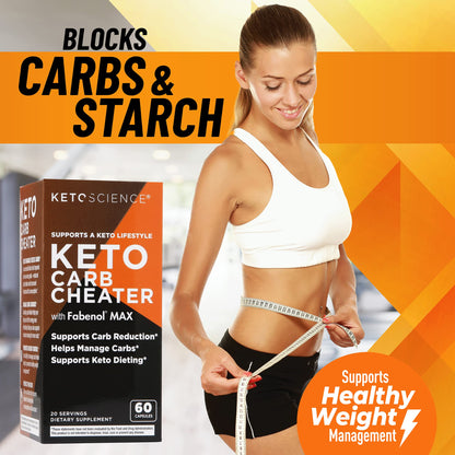 Keto Science Keto Carb Cheater, Supports Carb Reduction, Helps Manage Carbs, Supports Keto ScienceUS supplements