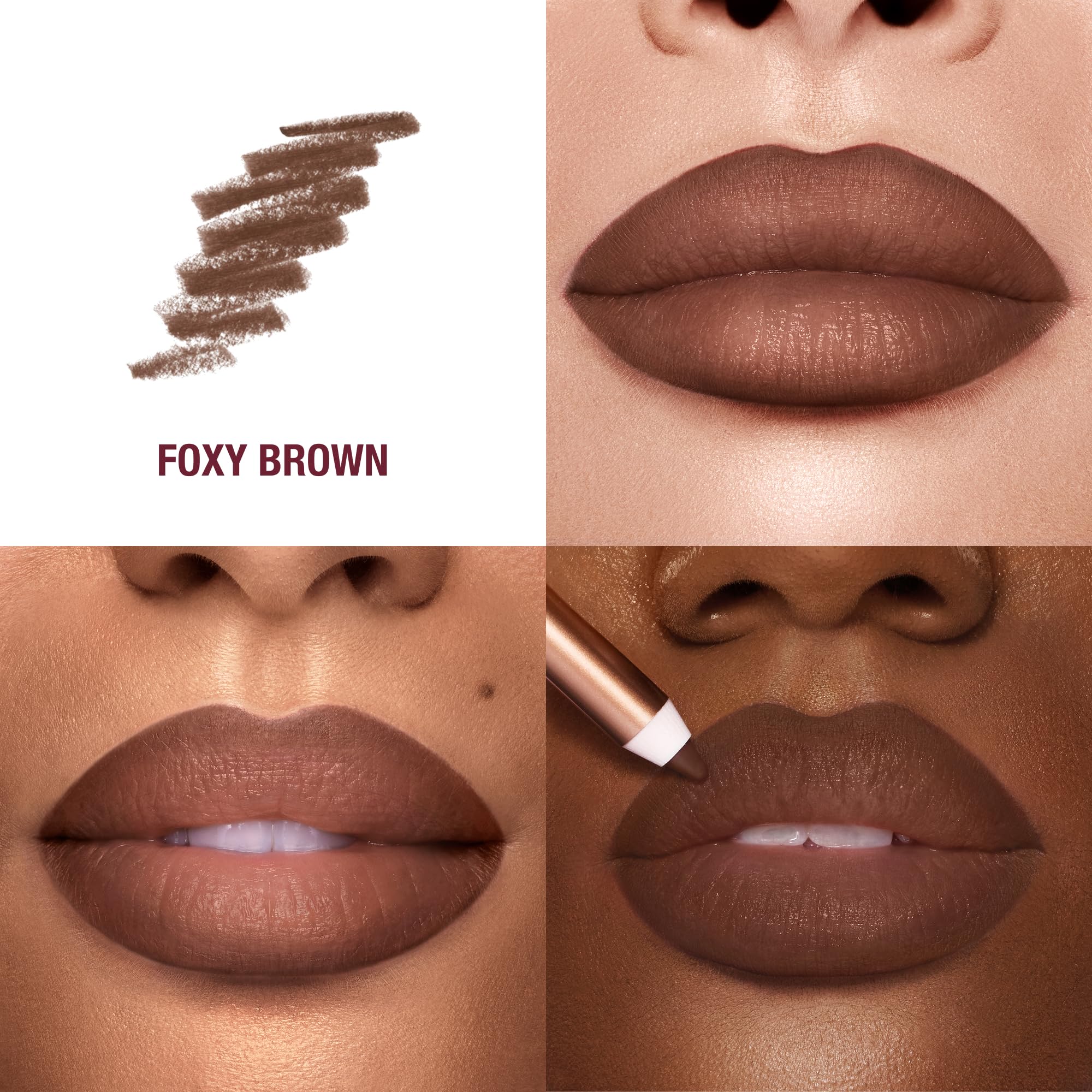 Charlotte Tilbury Lip Cheat Lip Liner Pencil - Gives Lips a Fuller-Looking, Defined Pout - Enriched with Jojoba Oil & Hyaluronic Acid - Waterproof, Smudge-Proof & Transfer-Proof - Foxy Brown Charlotte TilburyAu supplements