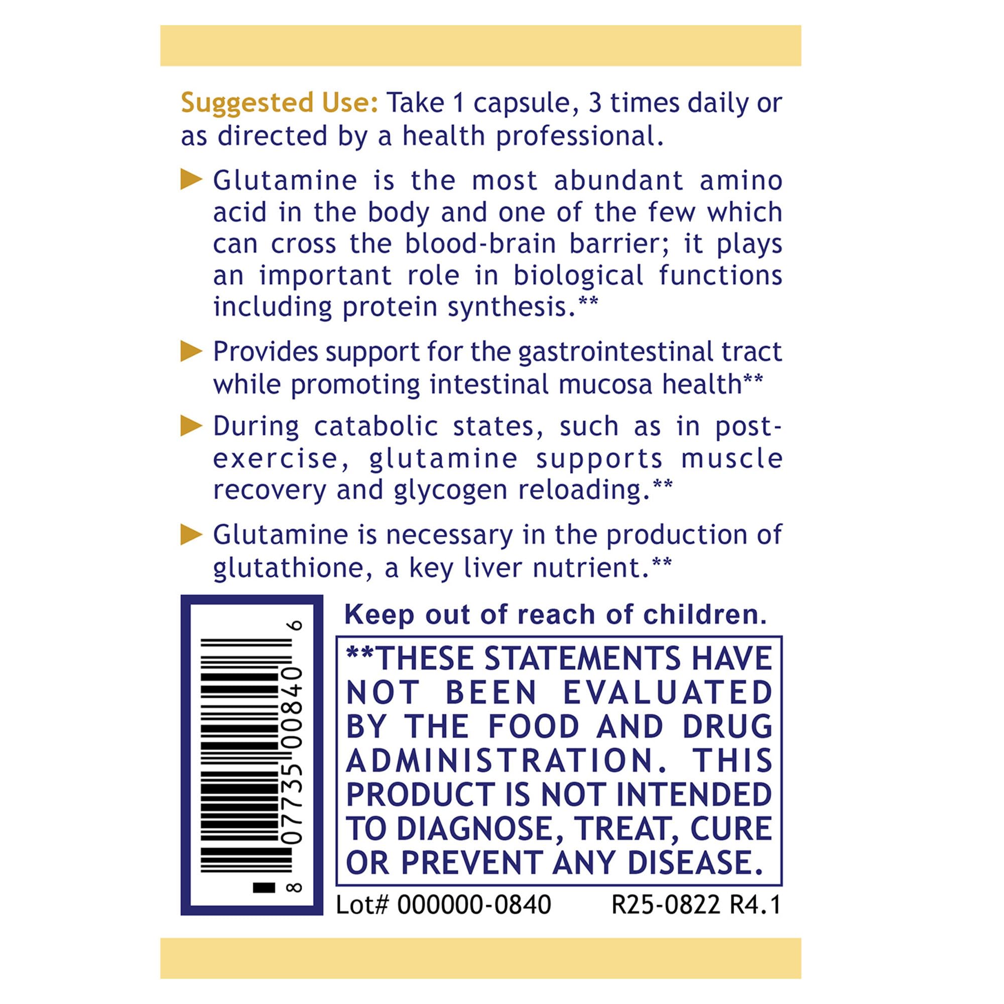 Premier Glutamine by Premier Research Labs --100 caps Premier Research LabsAu supplements