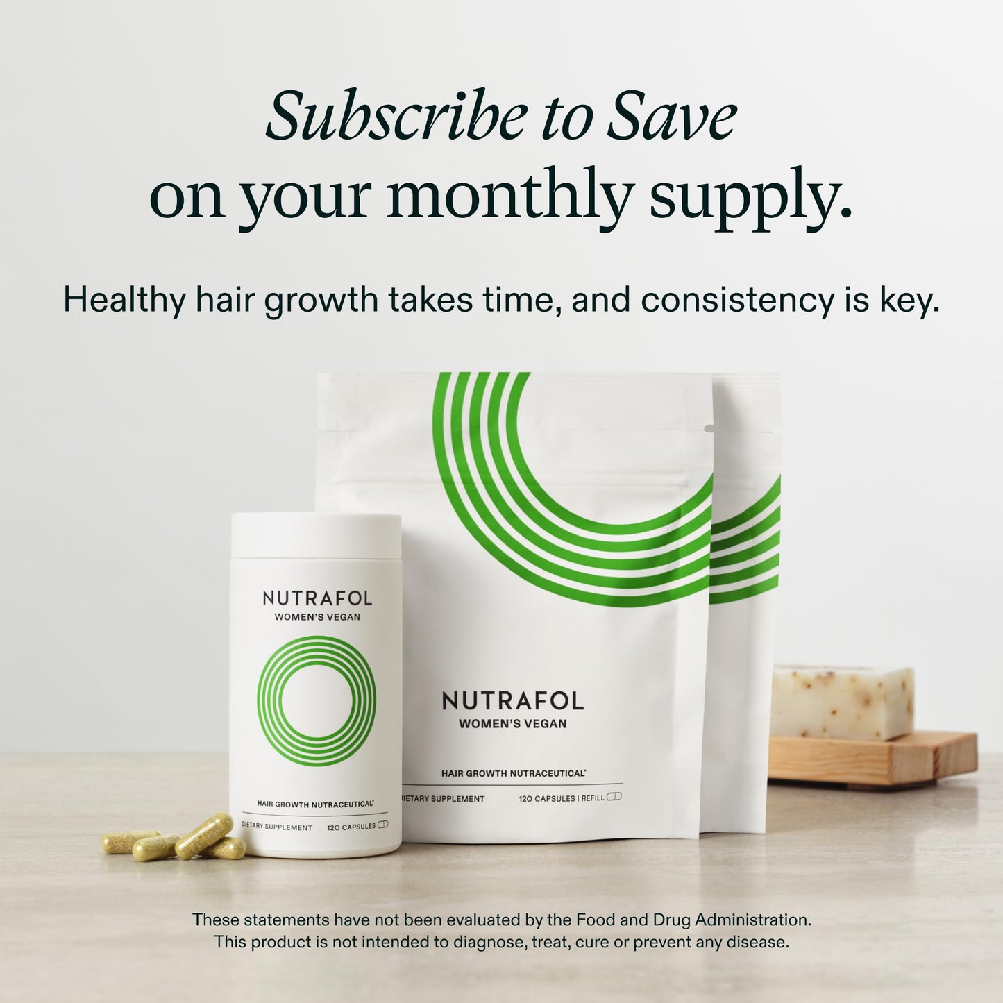 Nutrafol Women's Hair Growth Supplements, For Women 18-44 Years Old, Clinically Tested for Visibly Thicker, Stronger Hair, 100% Vegan Ingredients, NutrafolUS supplements