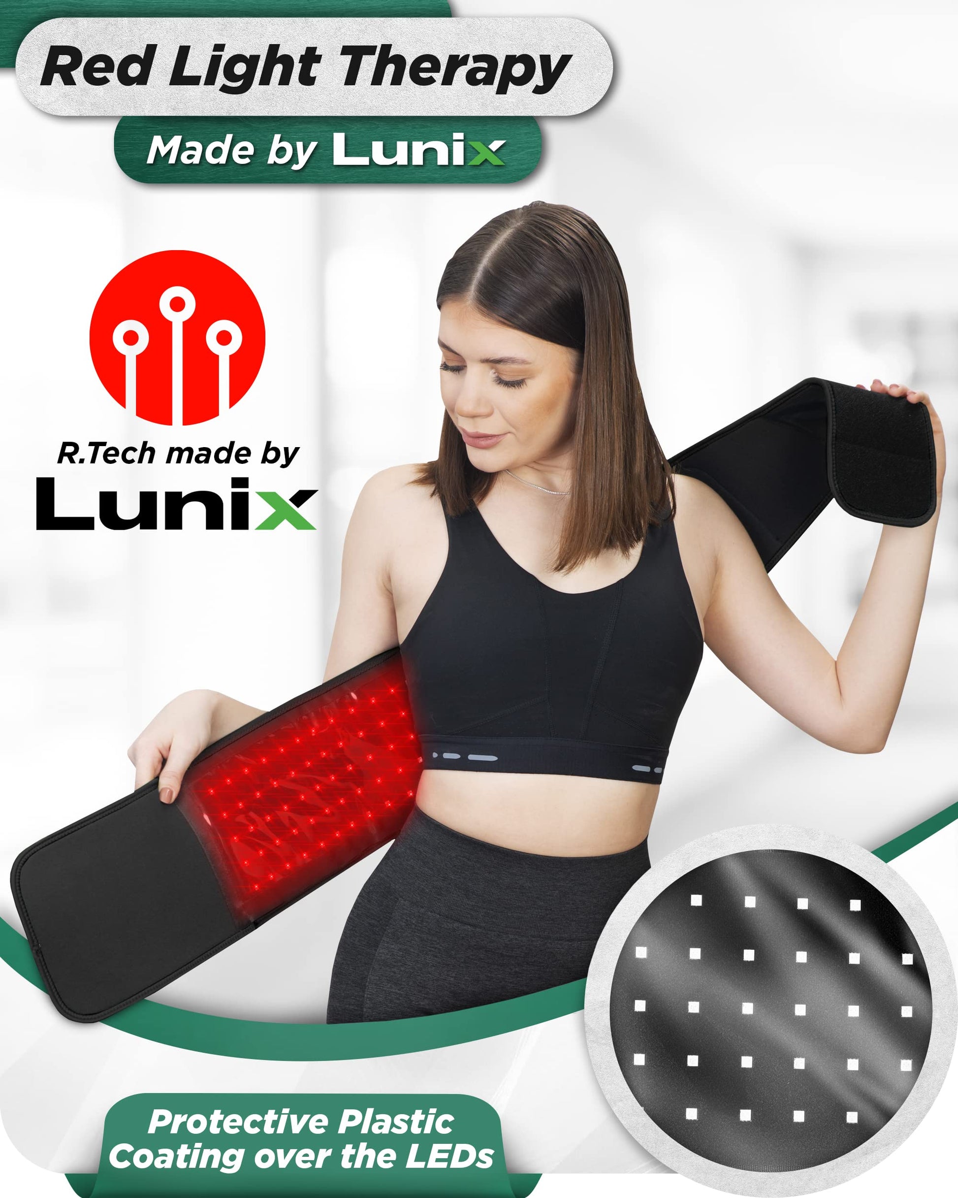 Lunix LX16 Red Light Therapy Belt, Near Infrared Light and Red Light Therapy to Improve Circulation LunixAu supplements