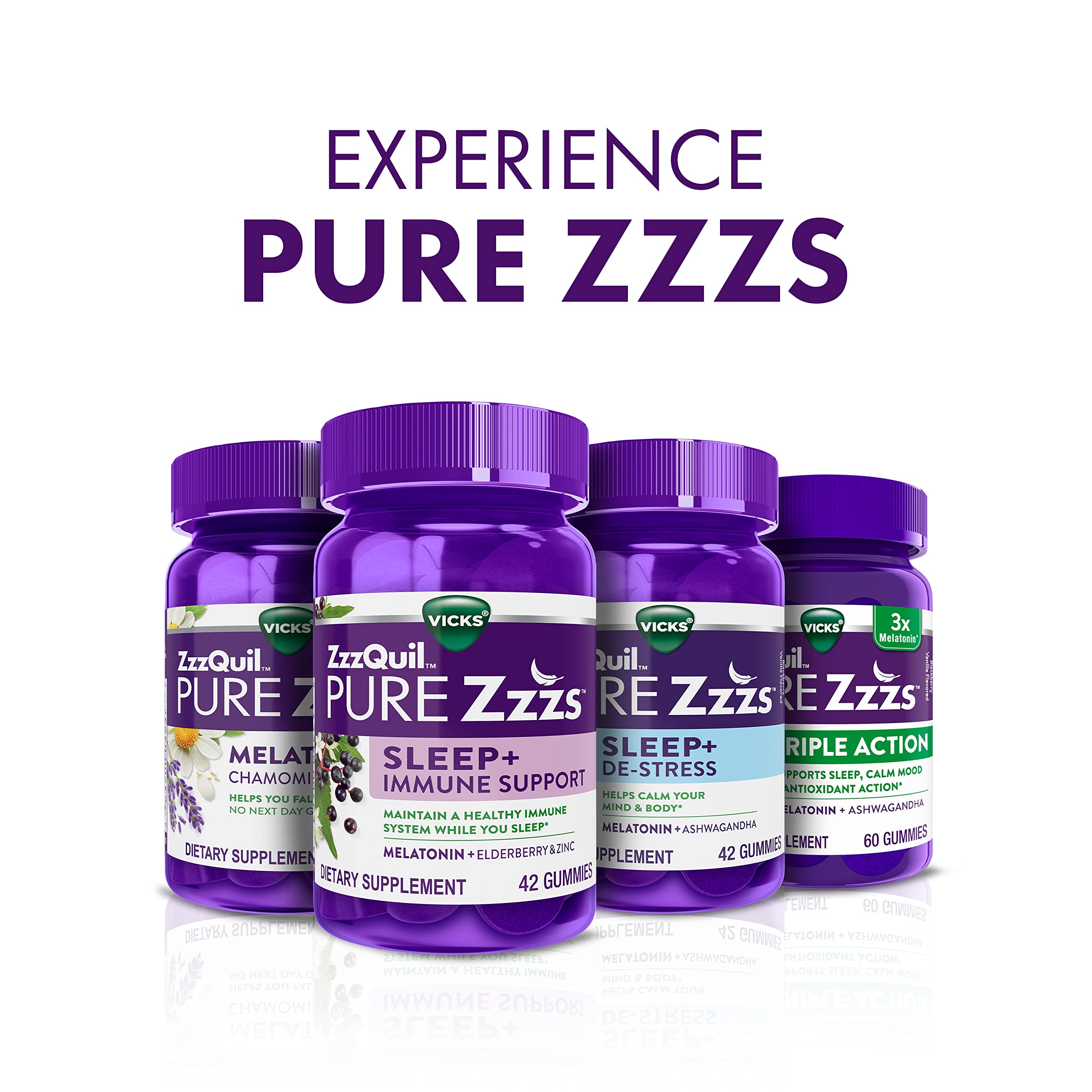 ZzzQuil PURE Zzzs Melatonin Sleep Aid Gummies, Helps You Fall Asleep ZzzQuilUS supplements