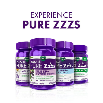 ZzzQuil PURE Zzzs Melatonin Sleep Aid Gummies, Helps You Fall Asleep ZzzQuilUS supplements