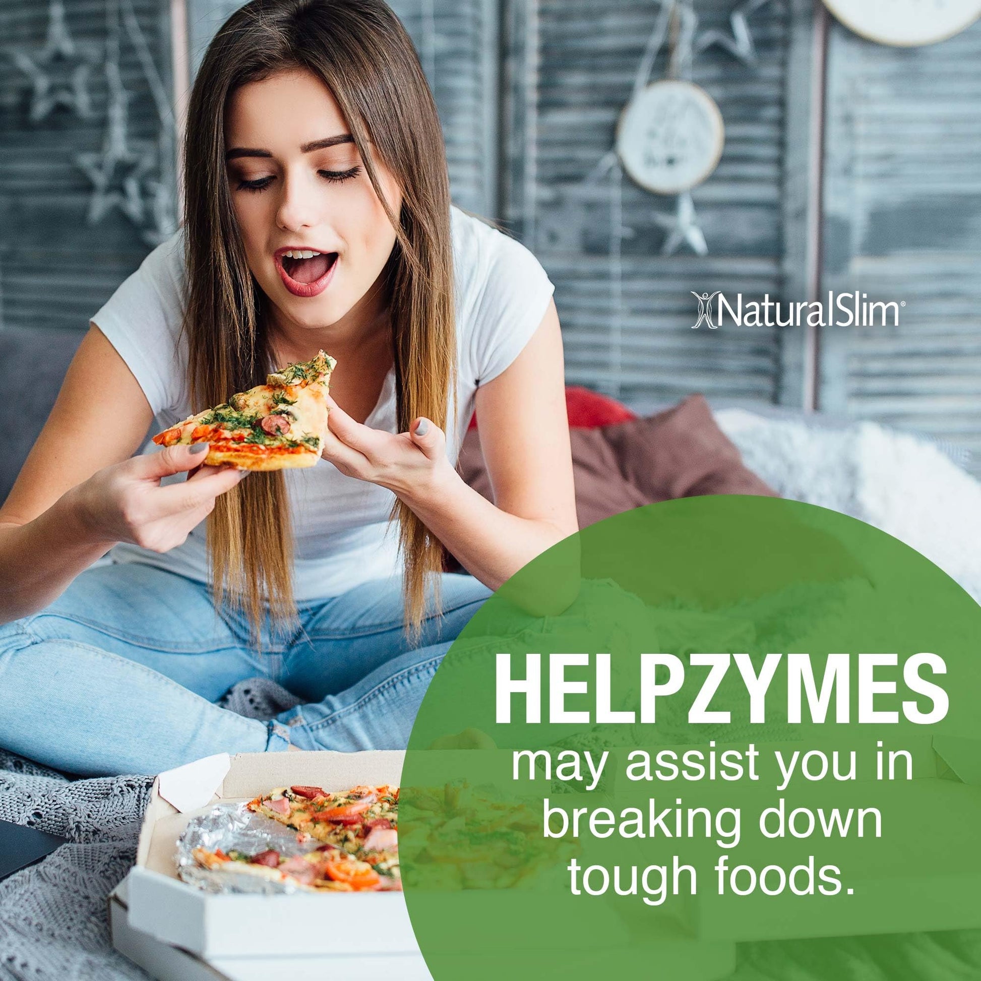 NaturalSlim Helpzymes Digestive Enzymes for Digestion, Bloating, Gas Reli NaturalSlimUS supplements