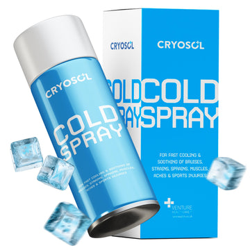 CRYOSOL Freeze Spray for Rapid Relief Anywhere - Pain Relief Spray for Sprains, Strains, Bruises, Aches and Sports Injuries - Cryotherapy for Instant Cooling Relief - 200ml / 6.76 fl oz Venture HealthcareAu supplements