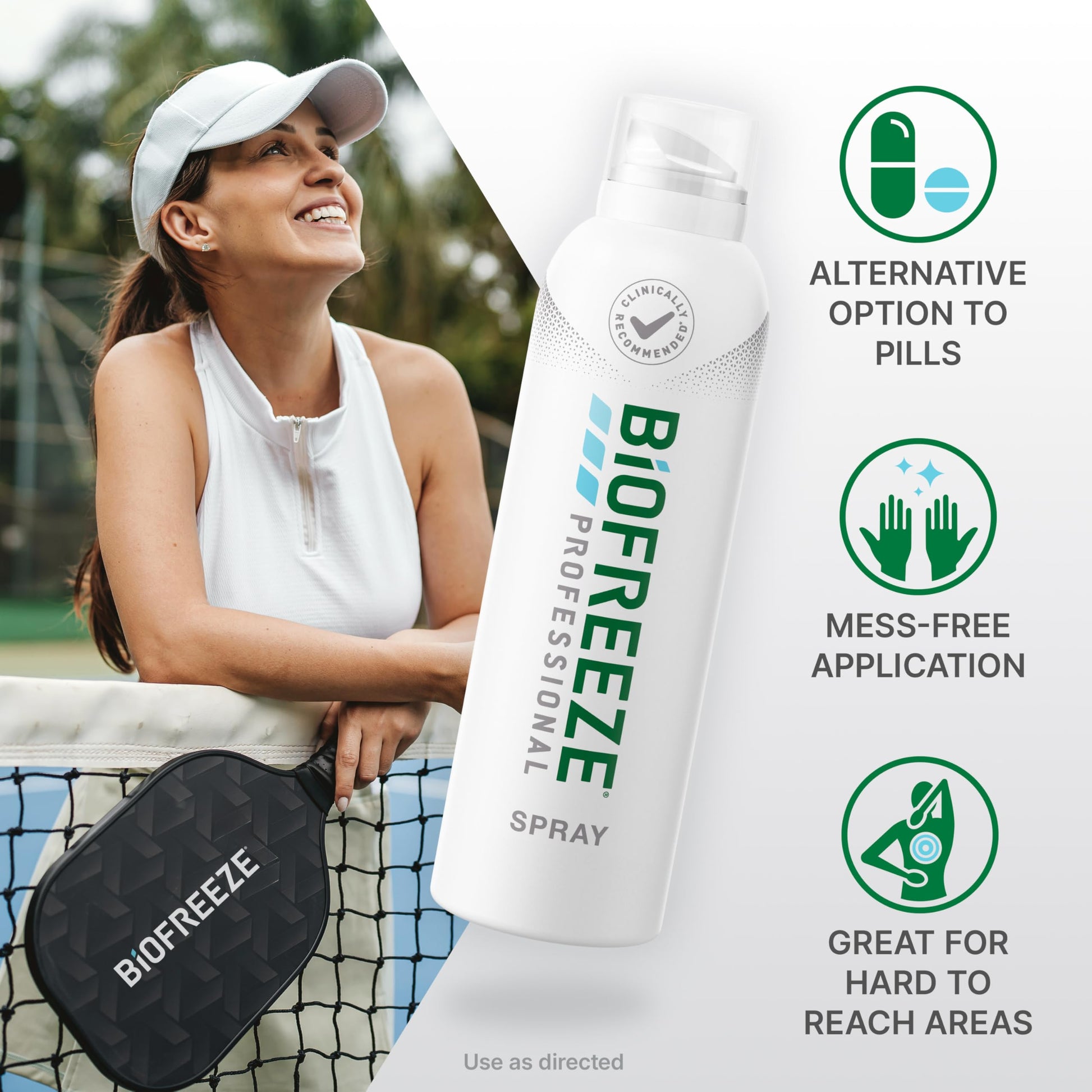 Biofreeze Professional Spray Pain Relief for Knee, Neck, Hip, Joint, Shoulder, & Simple Backache, Arthritis Pain Reliever, Sore Muscle Relief, Colorless Menthol Spray 4 Fl Oz (Pack of 2) BiofreezeAu supplements