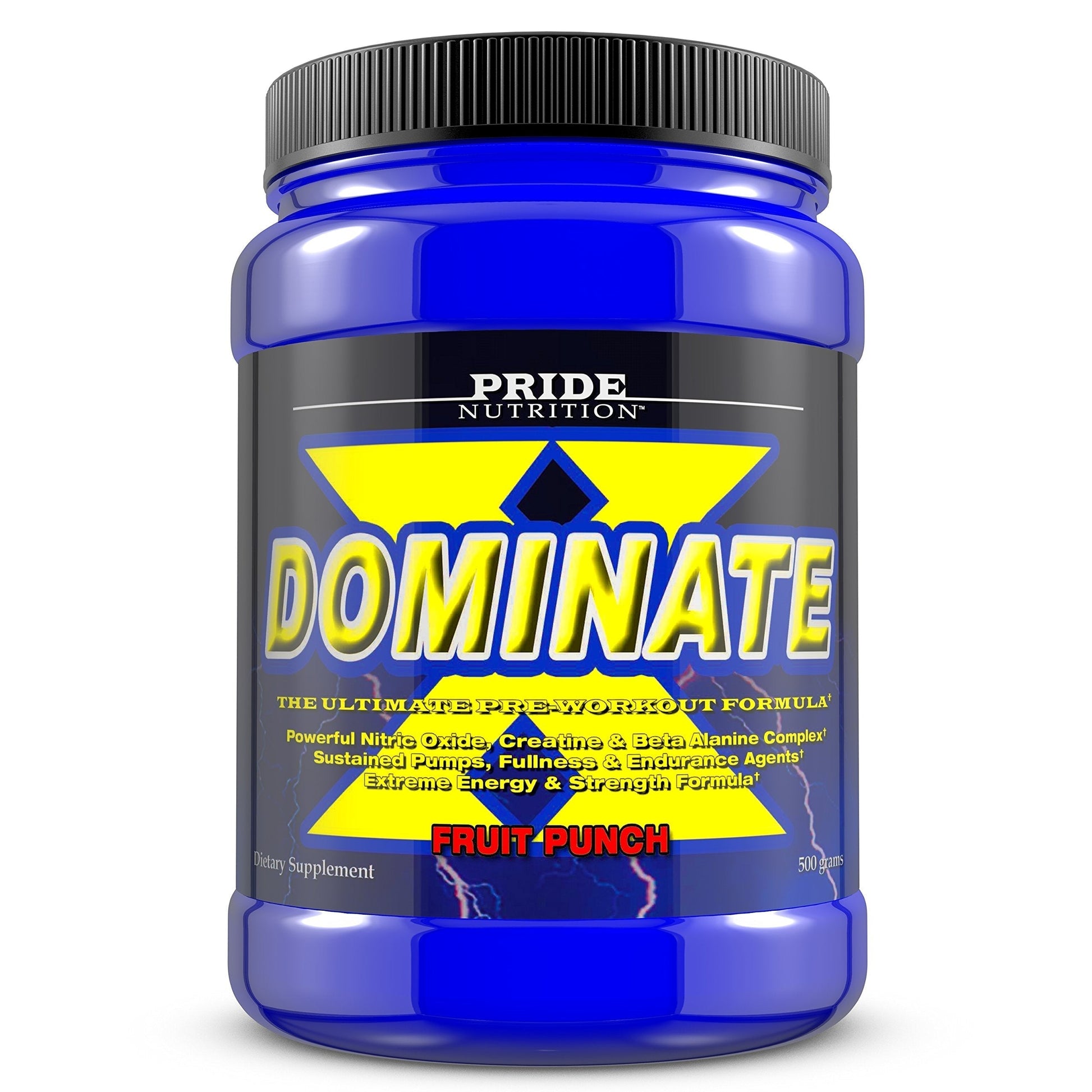 #1 Pre Workout - Dominate X 500g - Best Nitric Oxide & Creatine Pre-Workout Formula Pride NutritionAu supplements