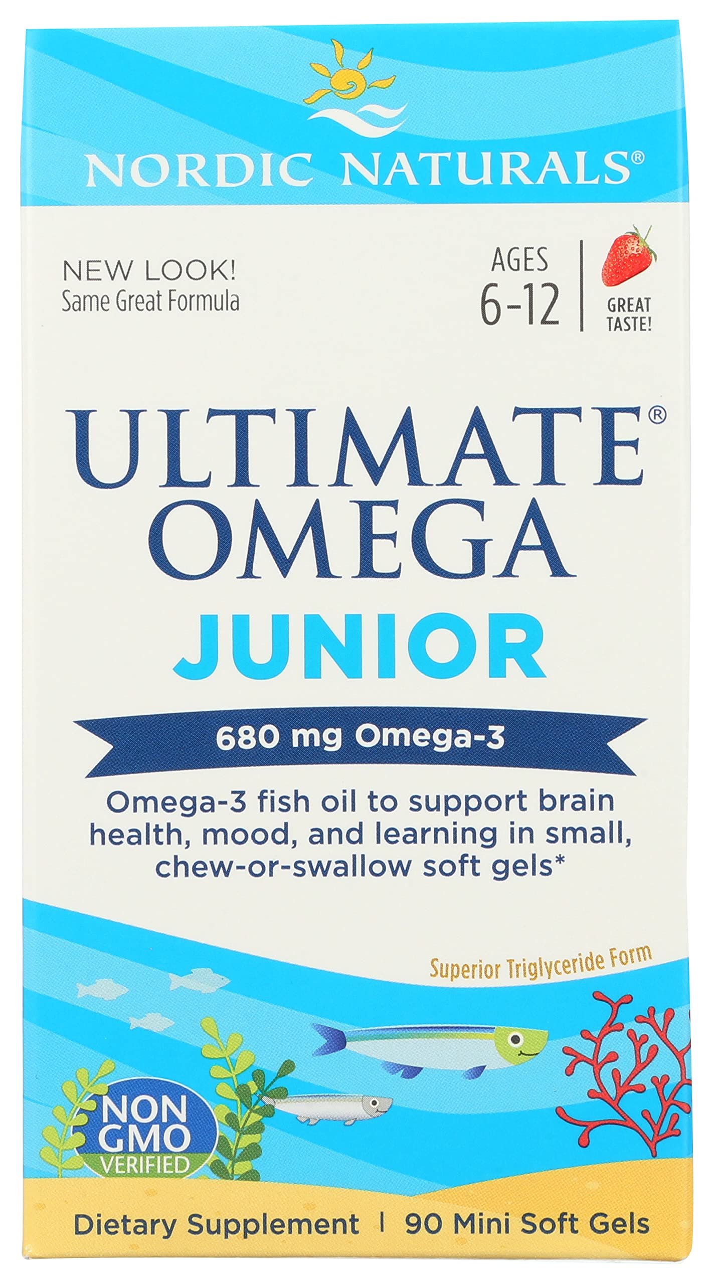 NORDIC NATURALS Junior Ultimate Omega Chewable Softgels, 680 Mg, 90 CT Nordic NaturalsAu supplements